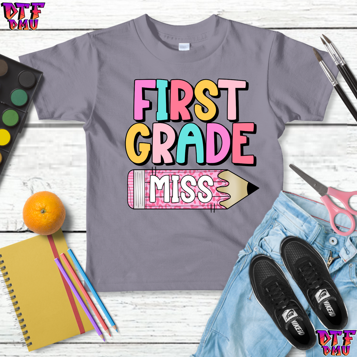 Back to School DTF Transfer Print