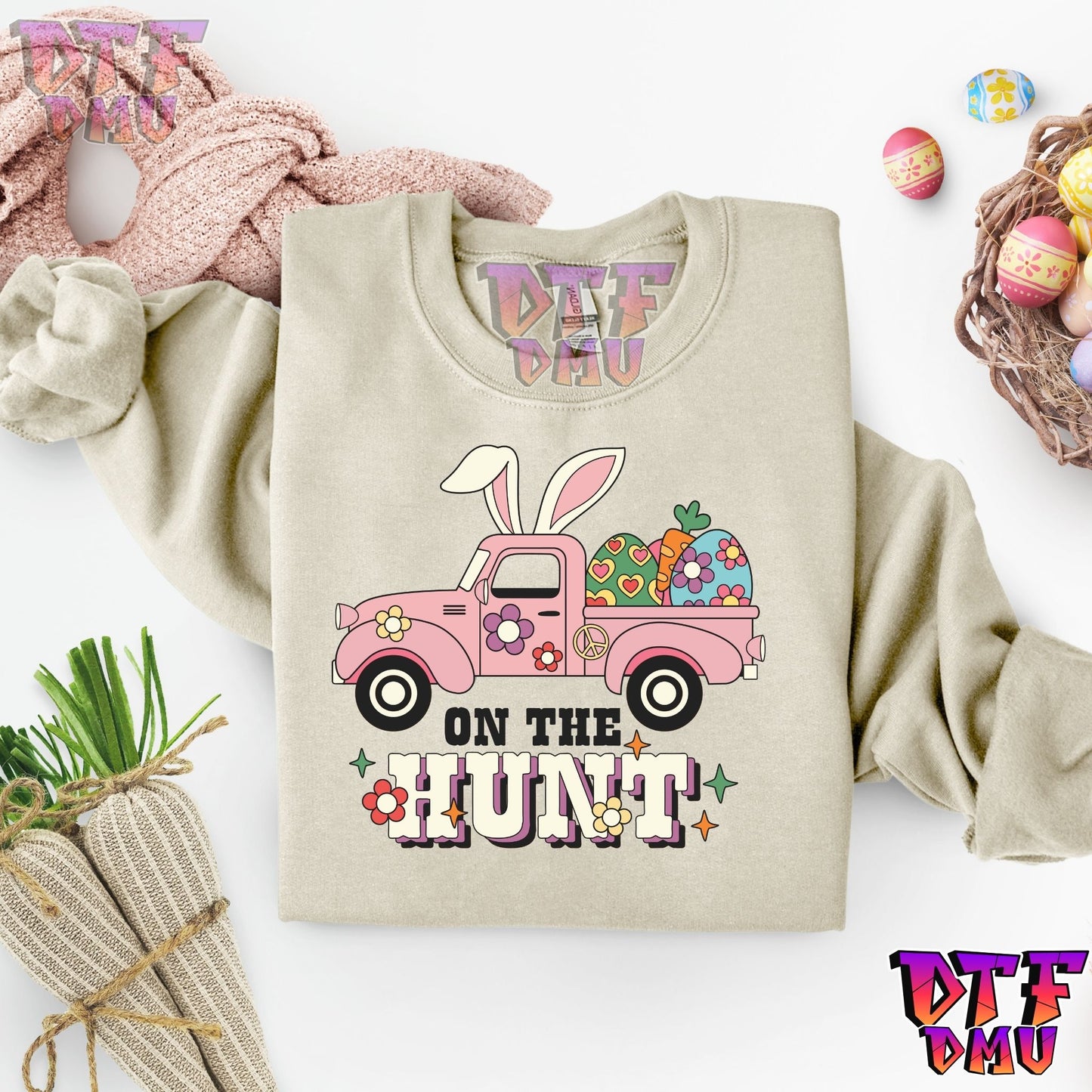 On The HUNT Easter Ready to Press Transfer