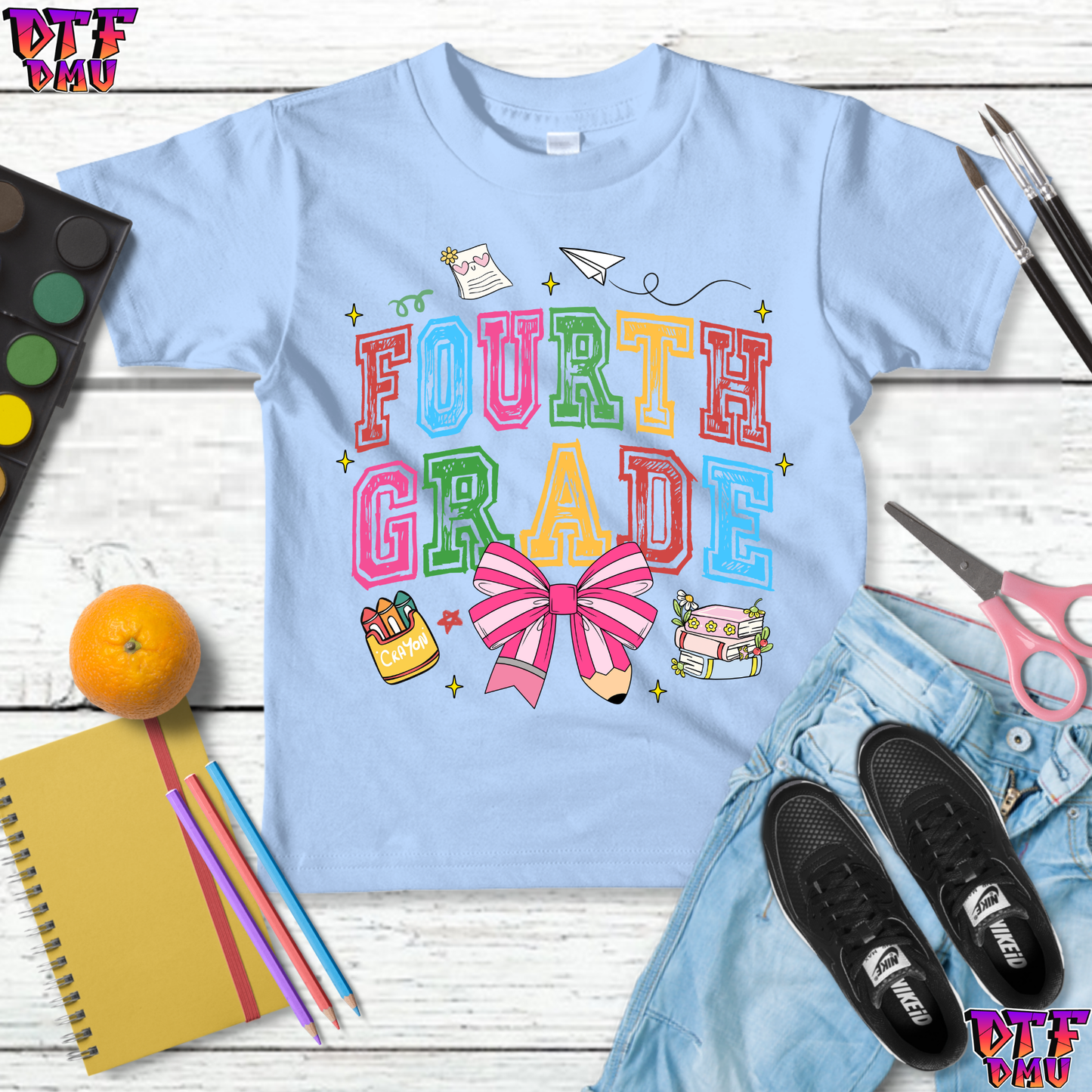 Cheer Bow Back To School DTF Transfer Print