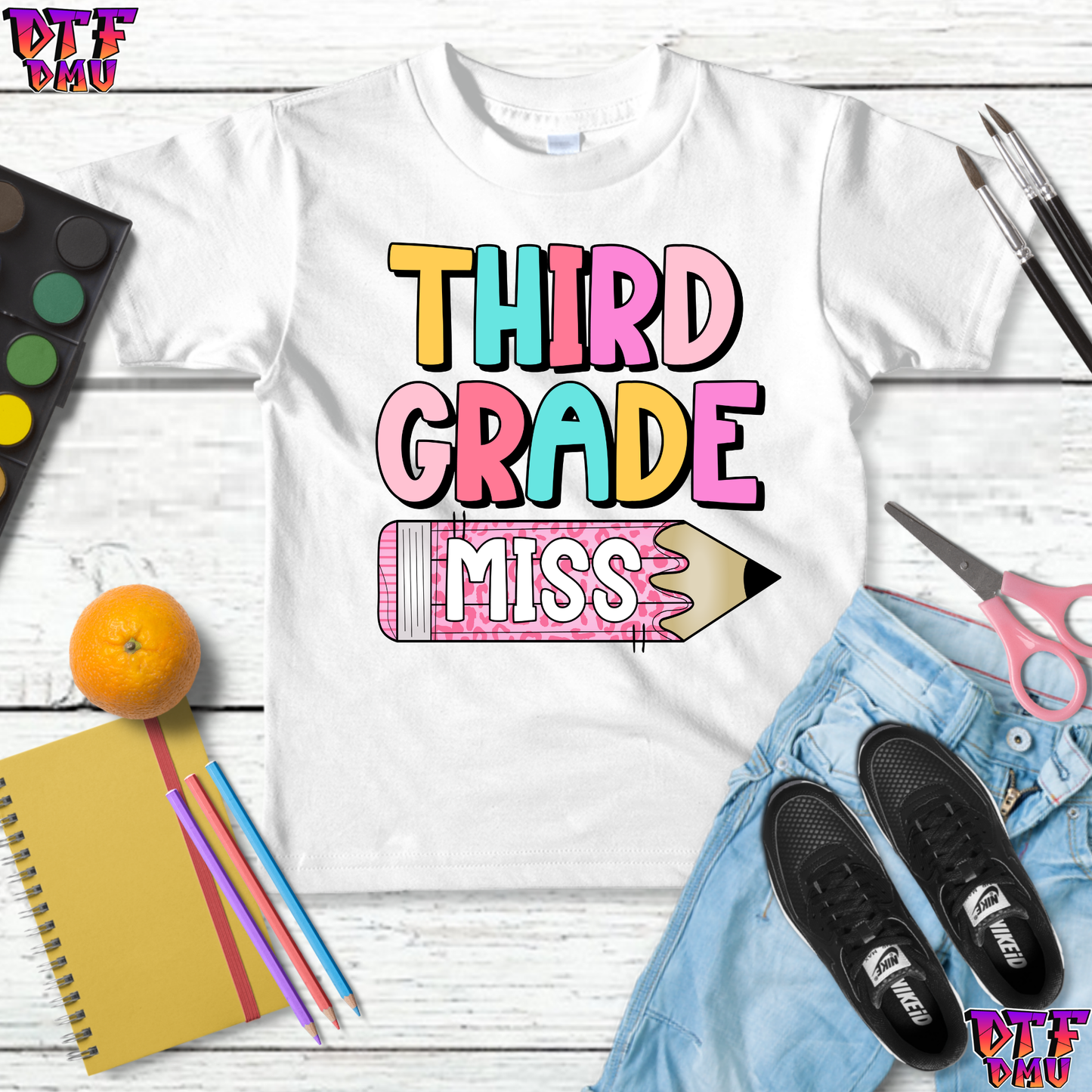Back to School DTF Transfer Print