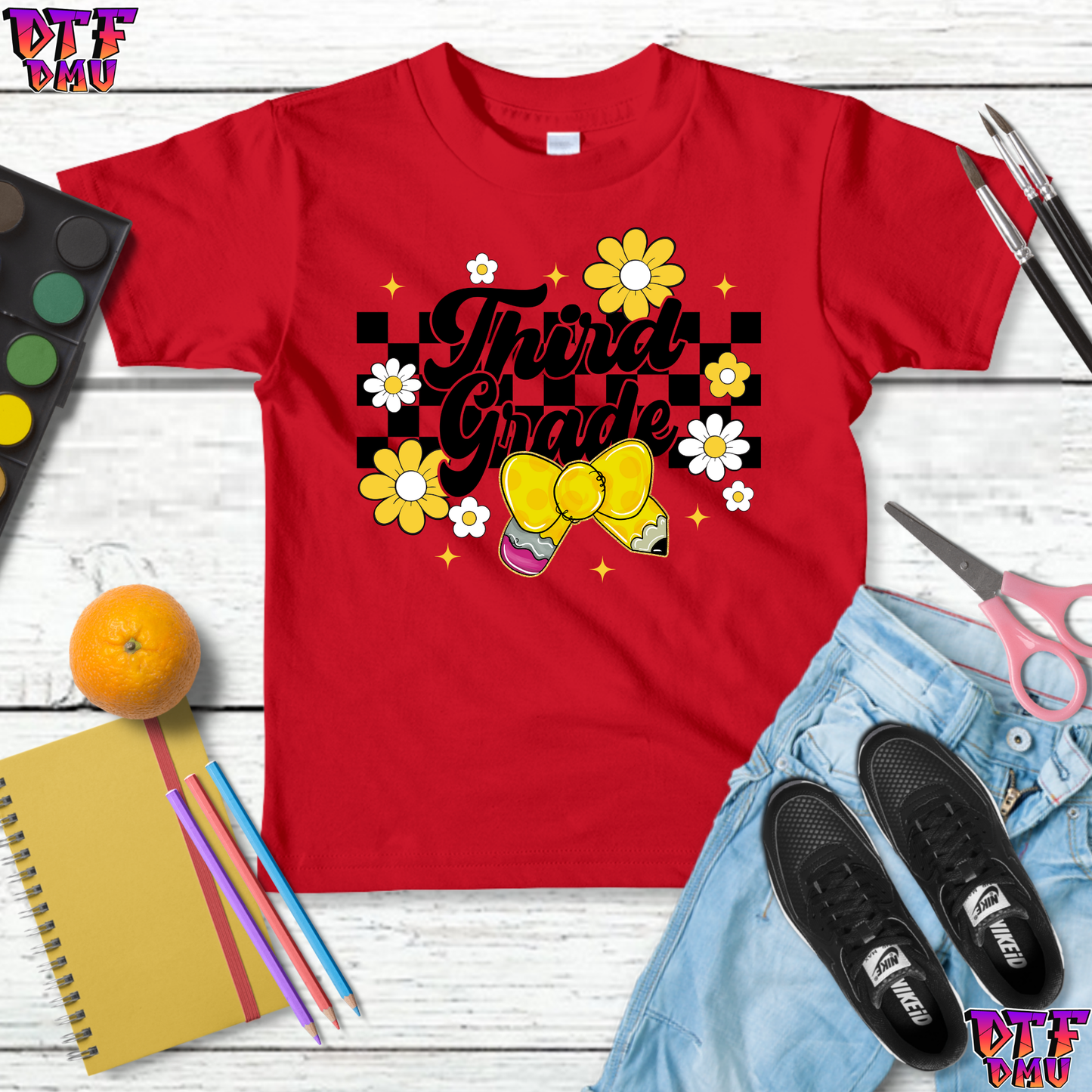 Back To School DTF Transfer Print