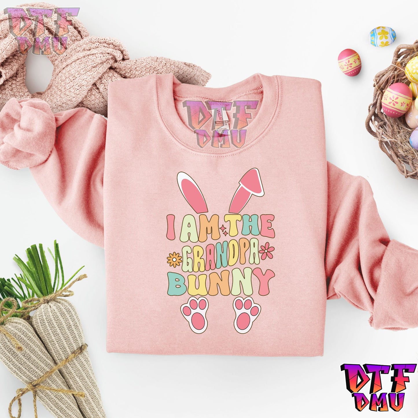 I'm The Grandpa Bunny Easter DTF Transfer Print