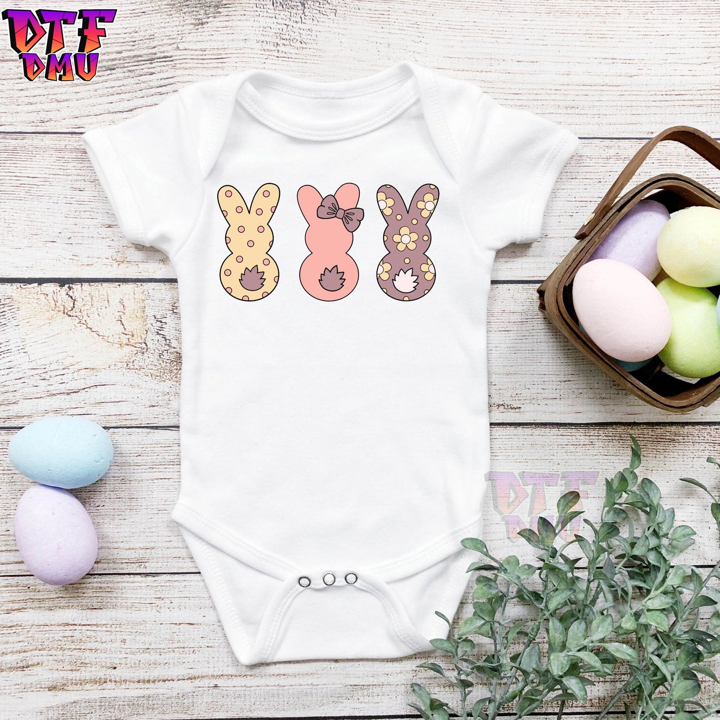 Easter Bunnies DTF Transfer Print