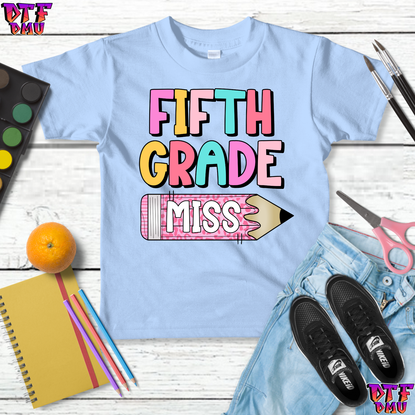 Back to School DTF Transfer Print