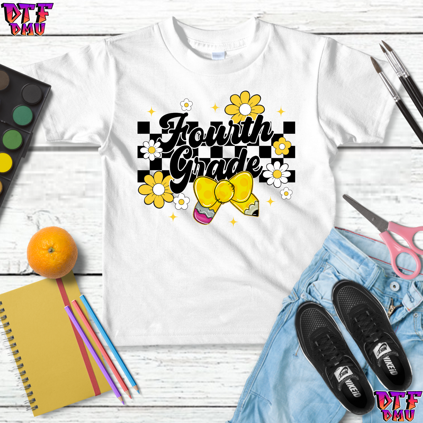 Back To School DTF Transfer Print