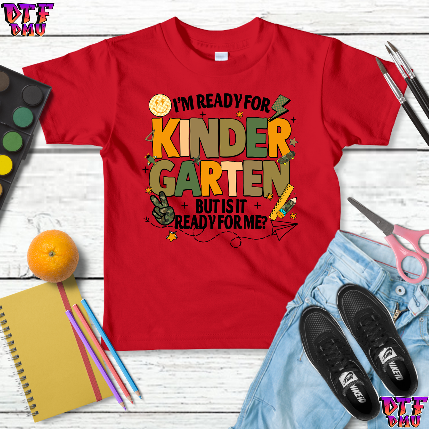 I'm ready for Back to School DTF Transfer Print