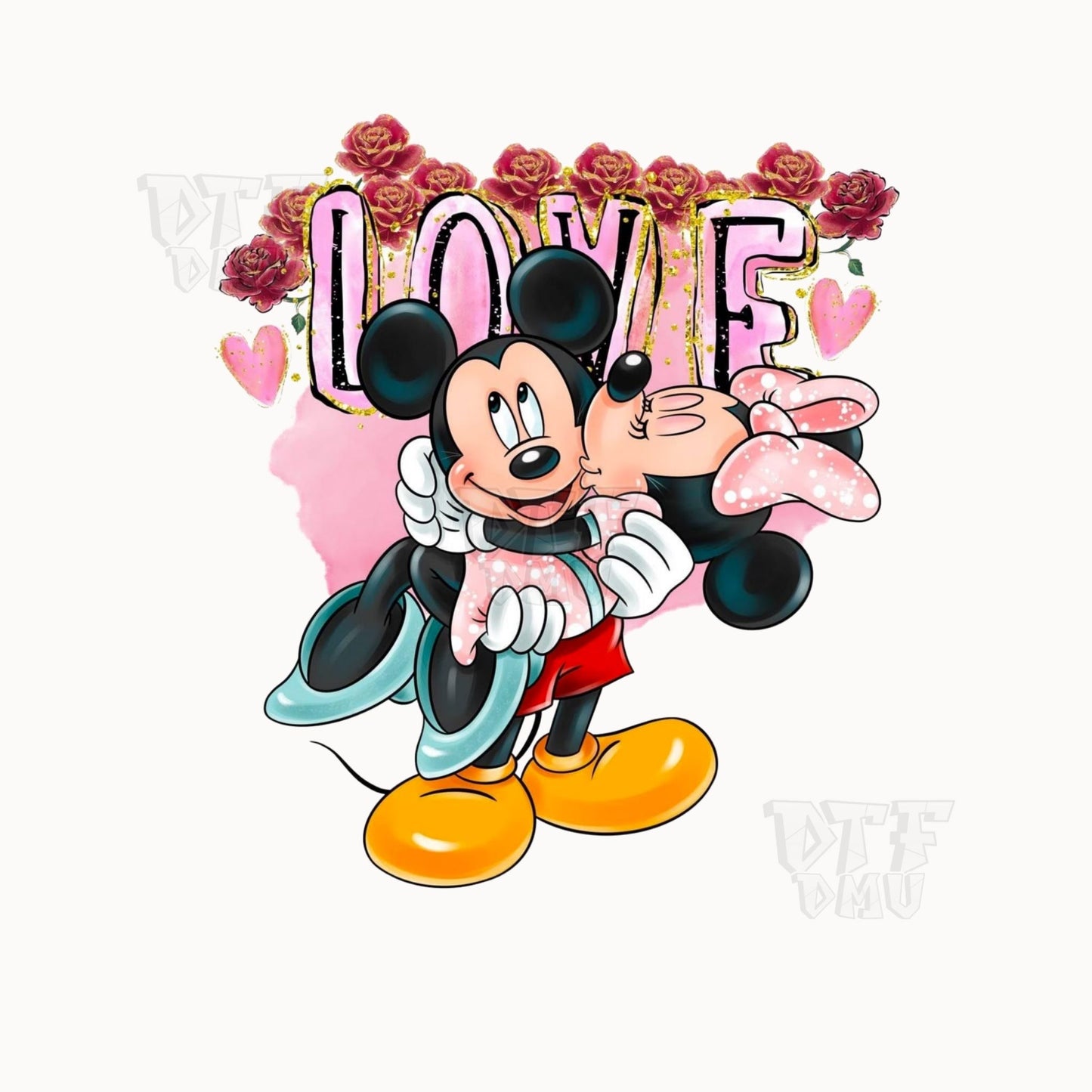 Mickey/Minnie Valentine's Day DTF Transfer Print Only