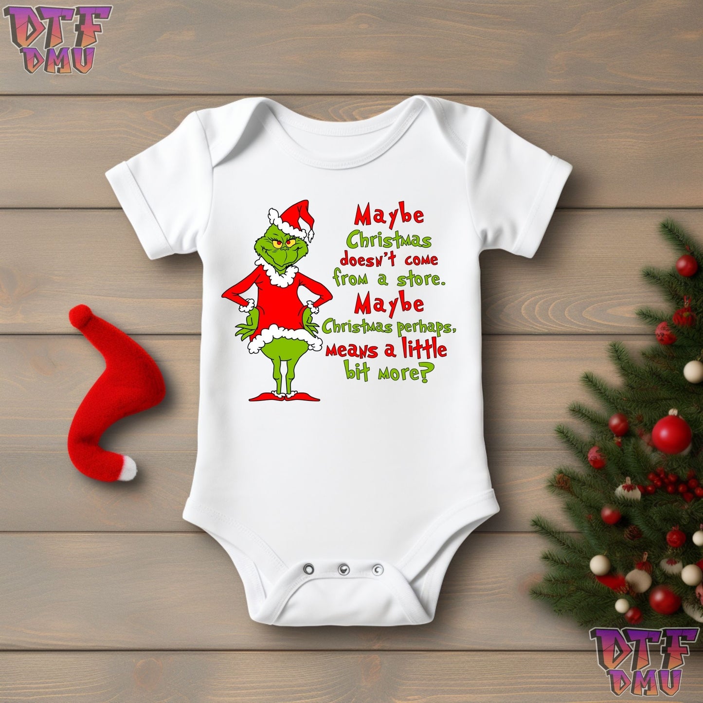 MAYBE CHRISTMAS DOESNT COME FROM THE STORE T-SHIRT DTF Transfer Print Only