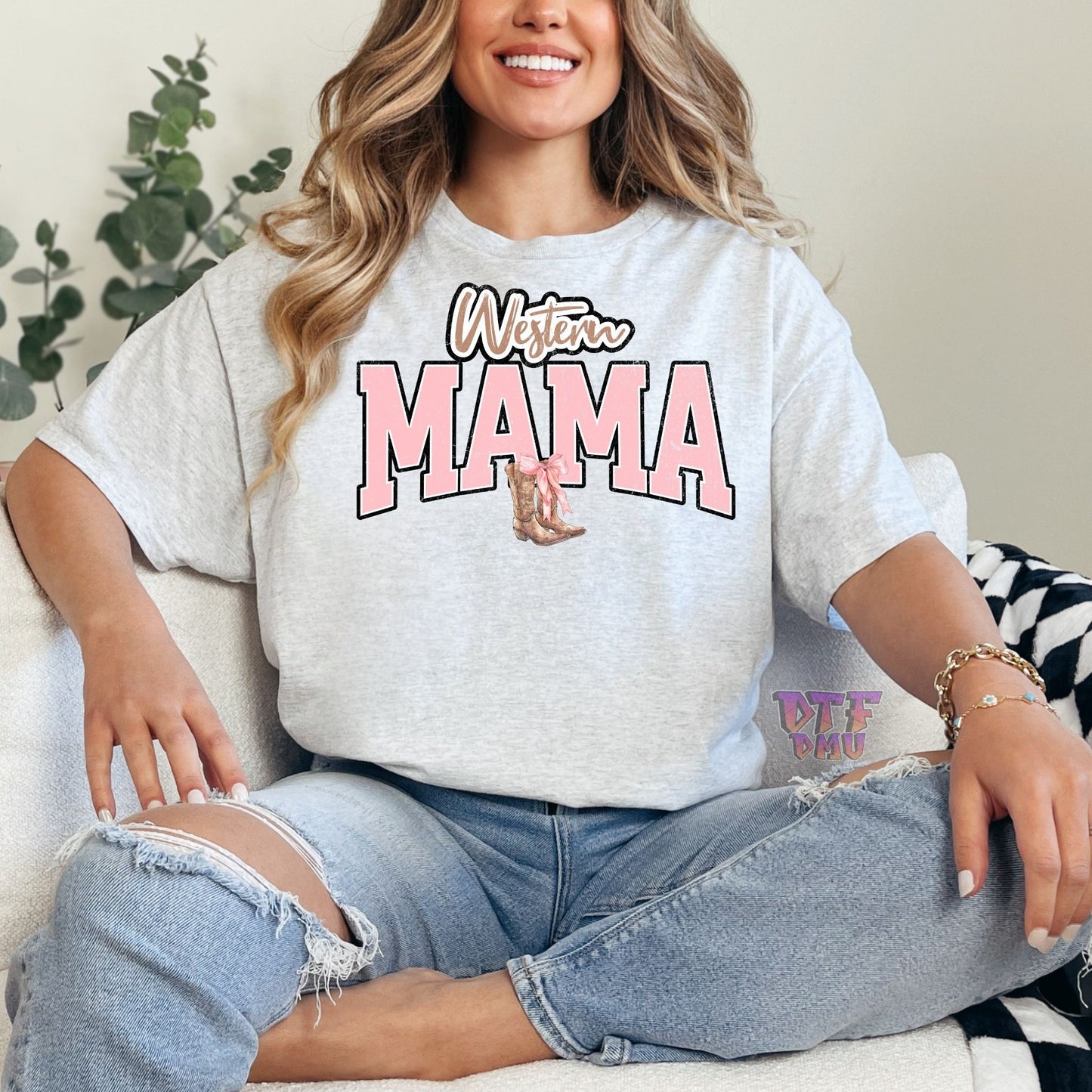 WESTERN MAMA DTF Ready To Apply Transfer