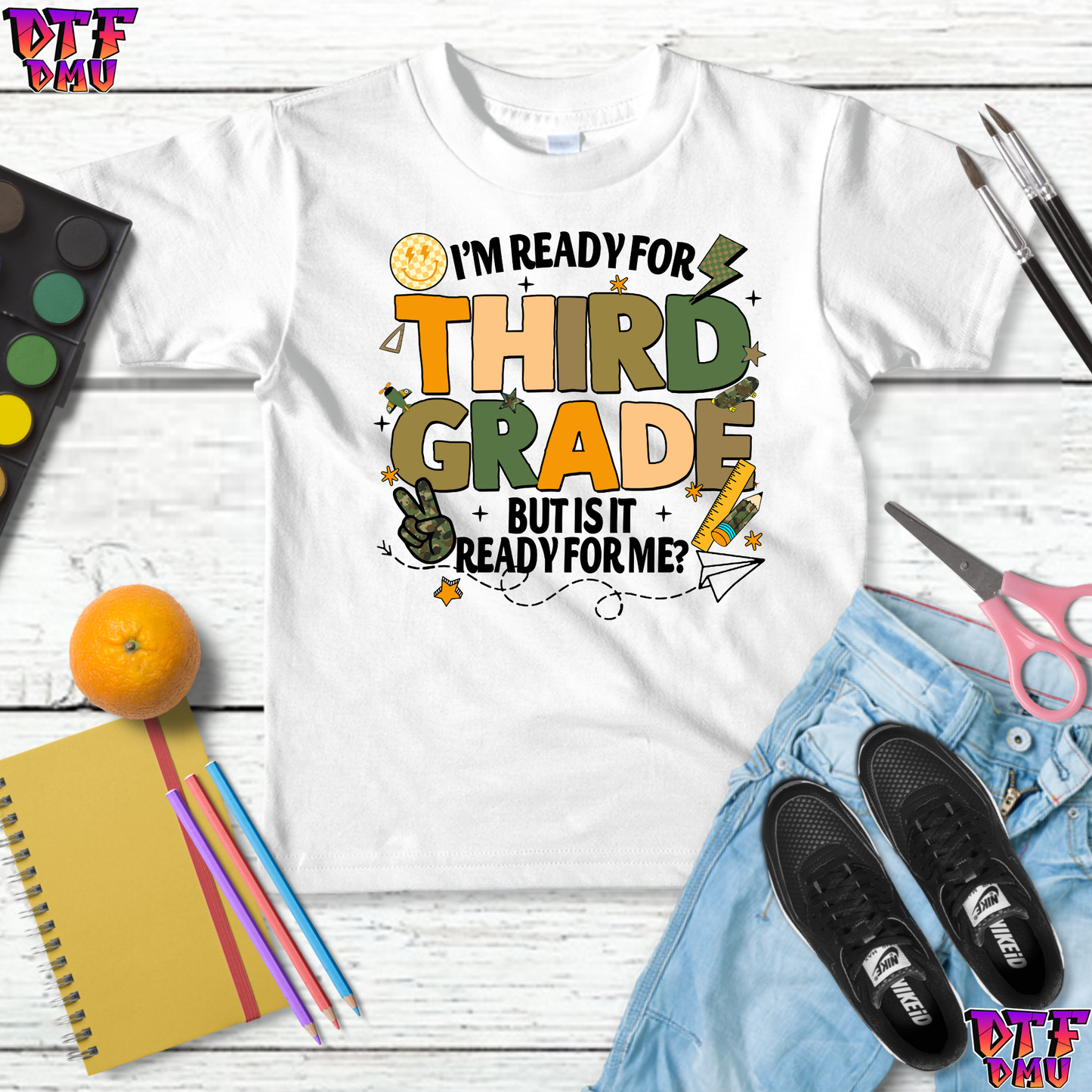 I'm ready for Back to School DTF Transfer Print