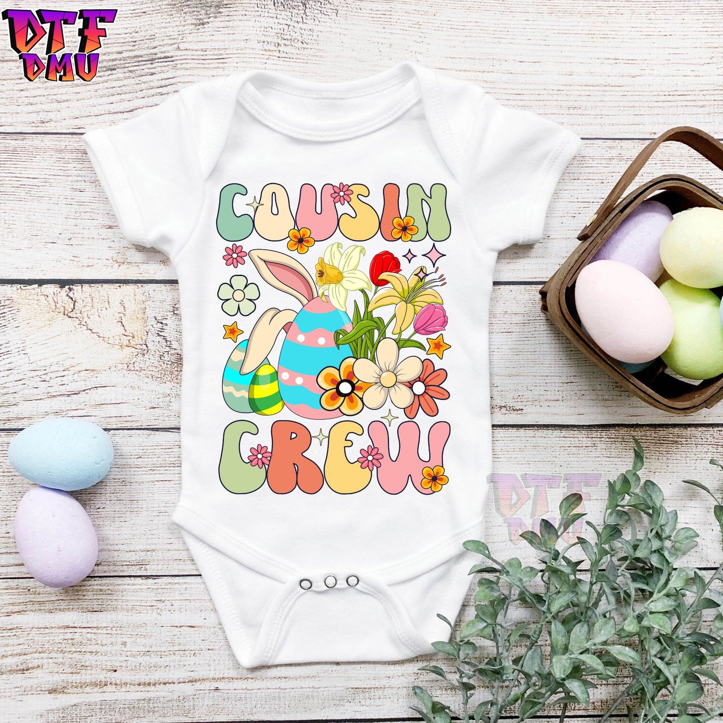 Cousin Crew Easter DTF Transfer Print