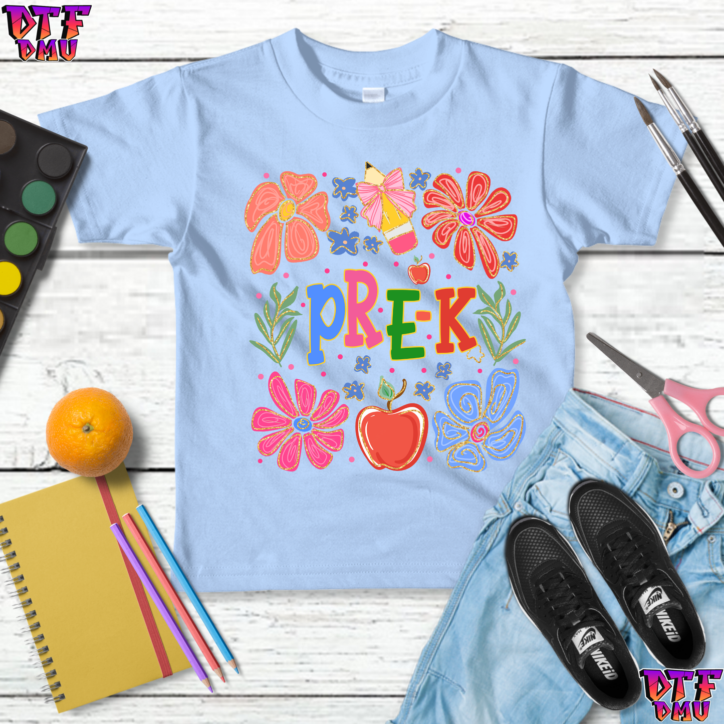 Boho Back To School DTF Transfer Print
