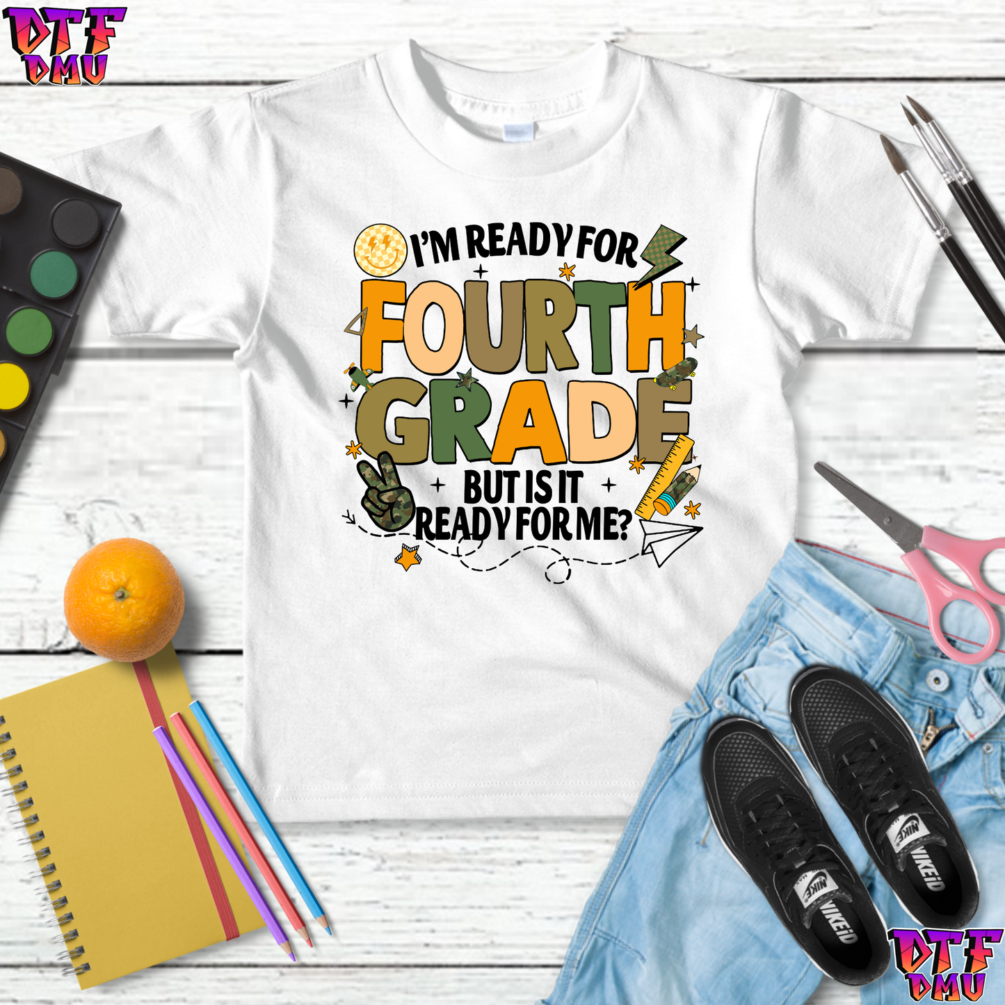 I'm ready for Back to School DTF Transfer Print