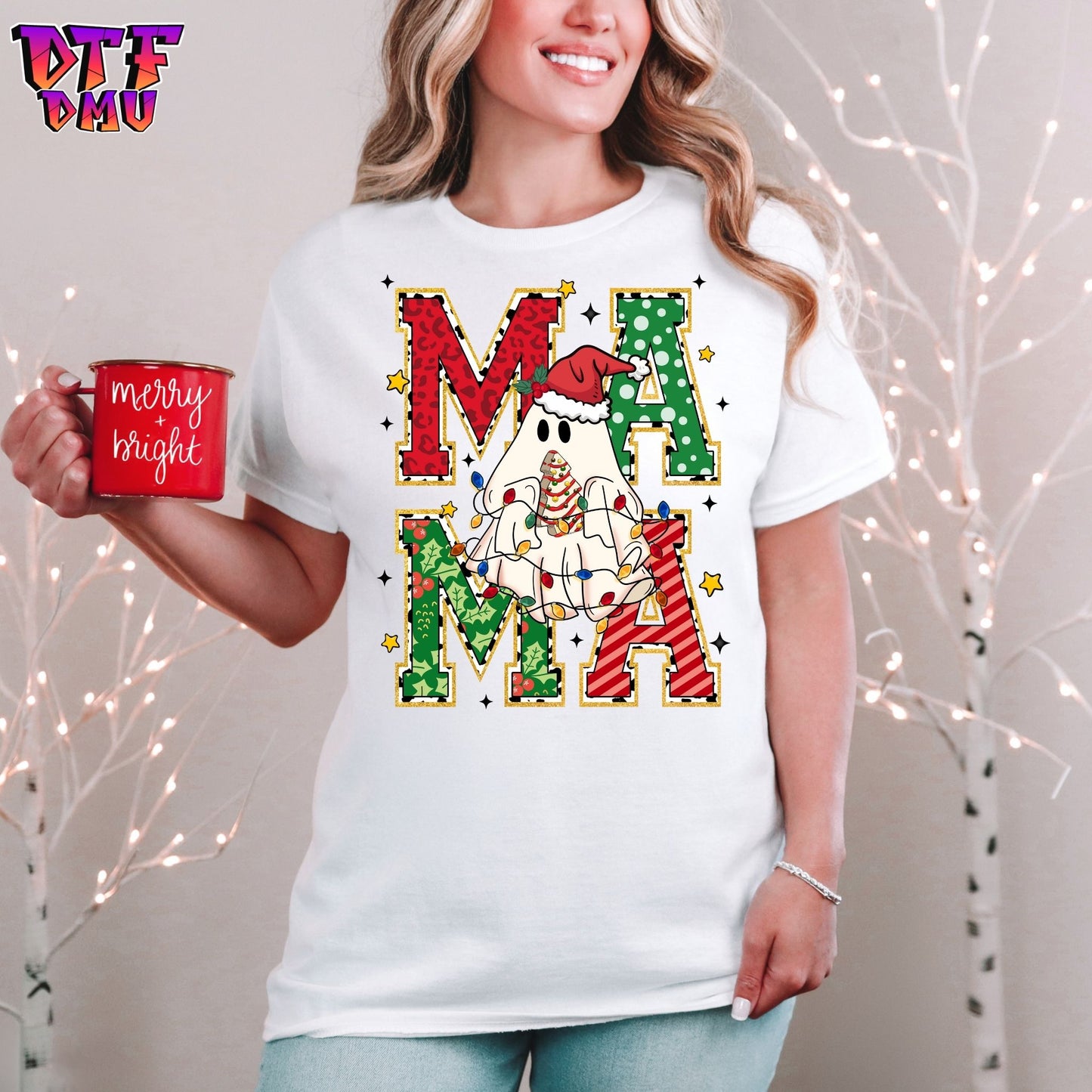 MAMA Christmas DTF Transfer