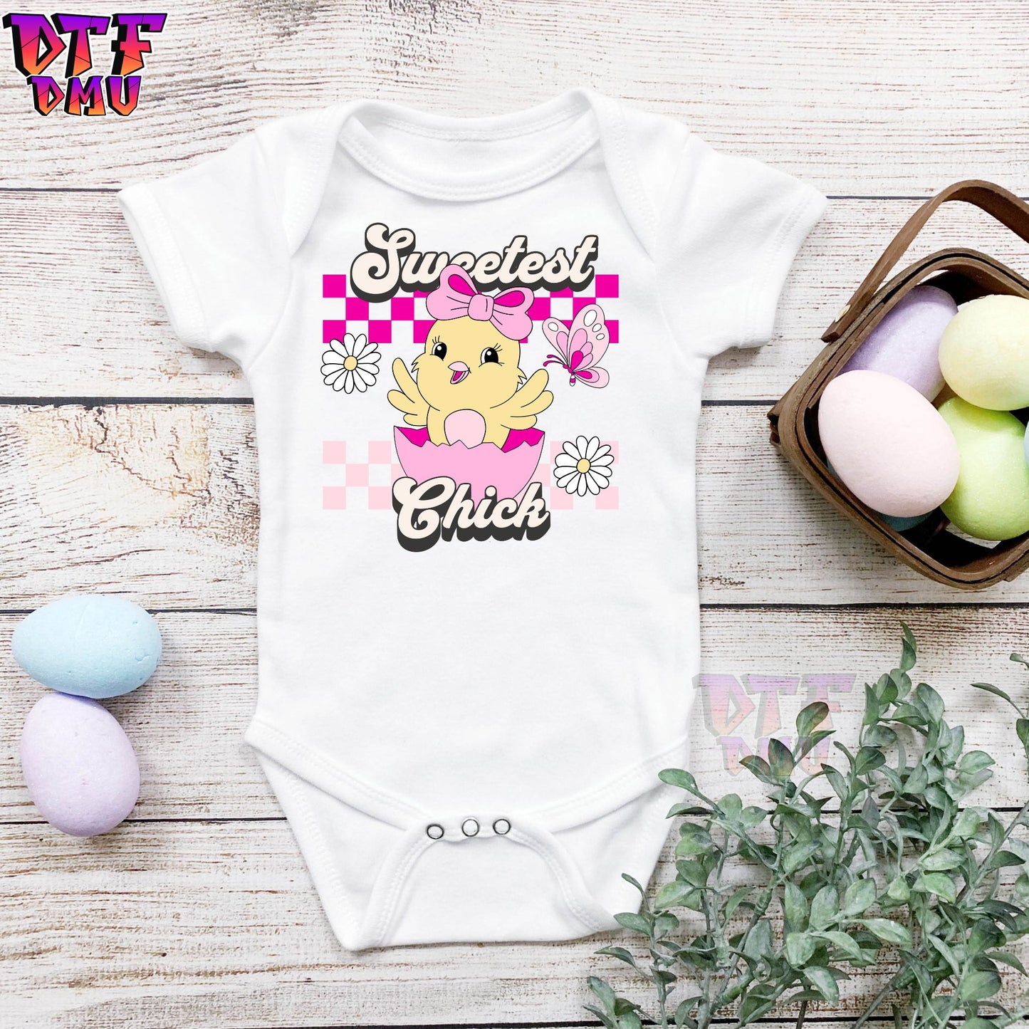 Sweetest Chick Easter DTF Transfer Print