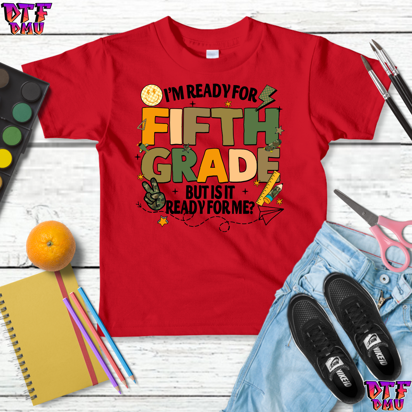 I'm ready for Back to School DTF Transfer Print