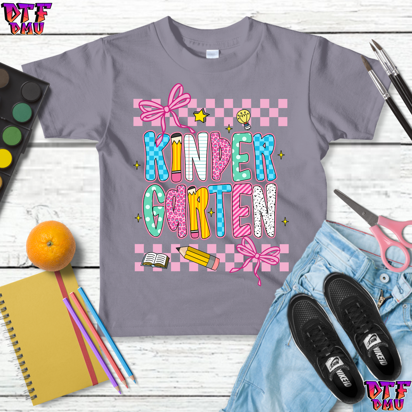 Back To School DTF Transfer Print