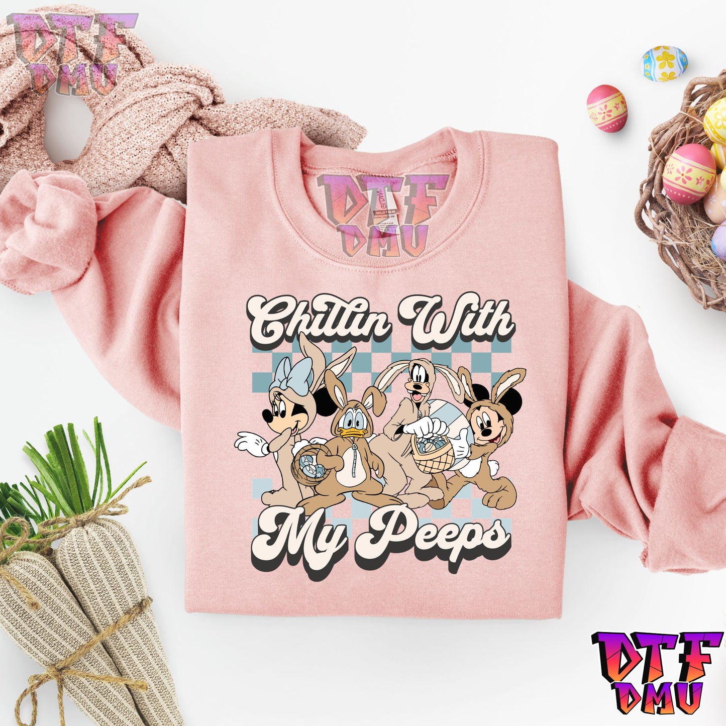 Chillin With My PEEPS Easter DTF Transfer Print