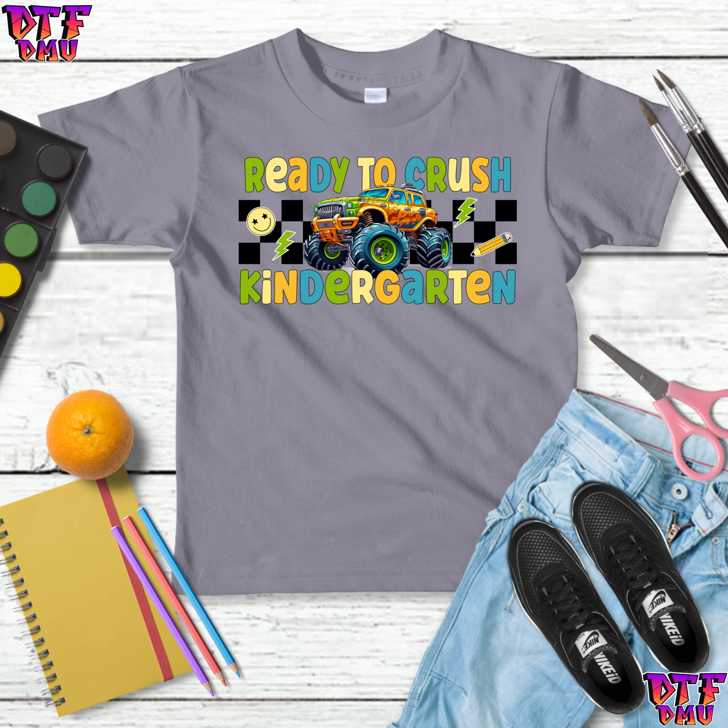 Ready To CRUSH Back to School DTF Transfer Print