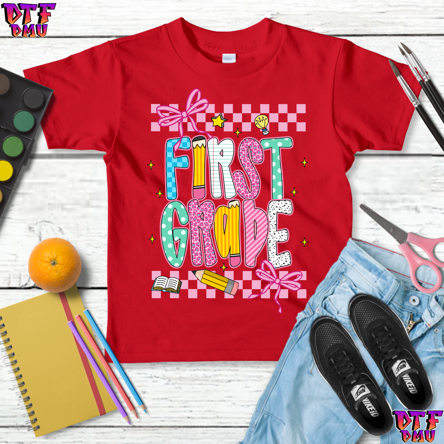 Back To School DTF Transfer Print