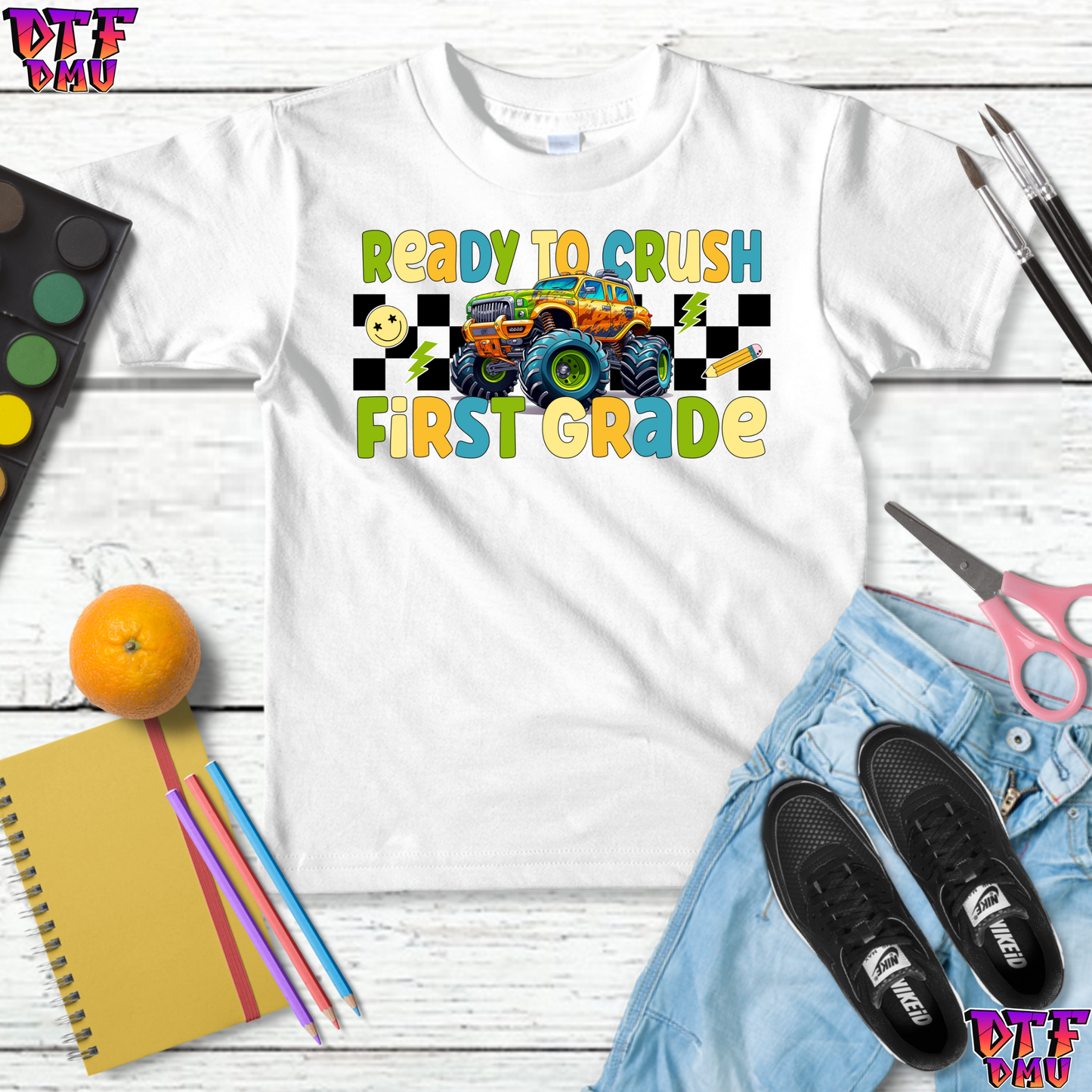 Ready To CRUSH Back to School DTF Transfer Print