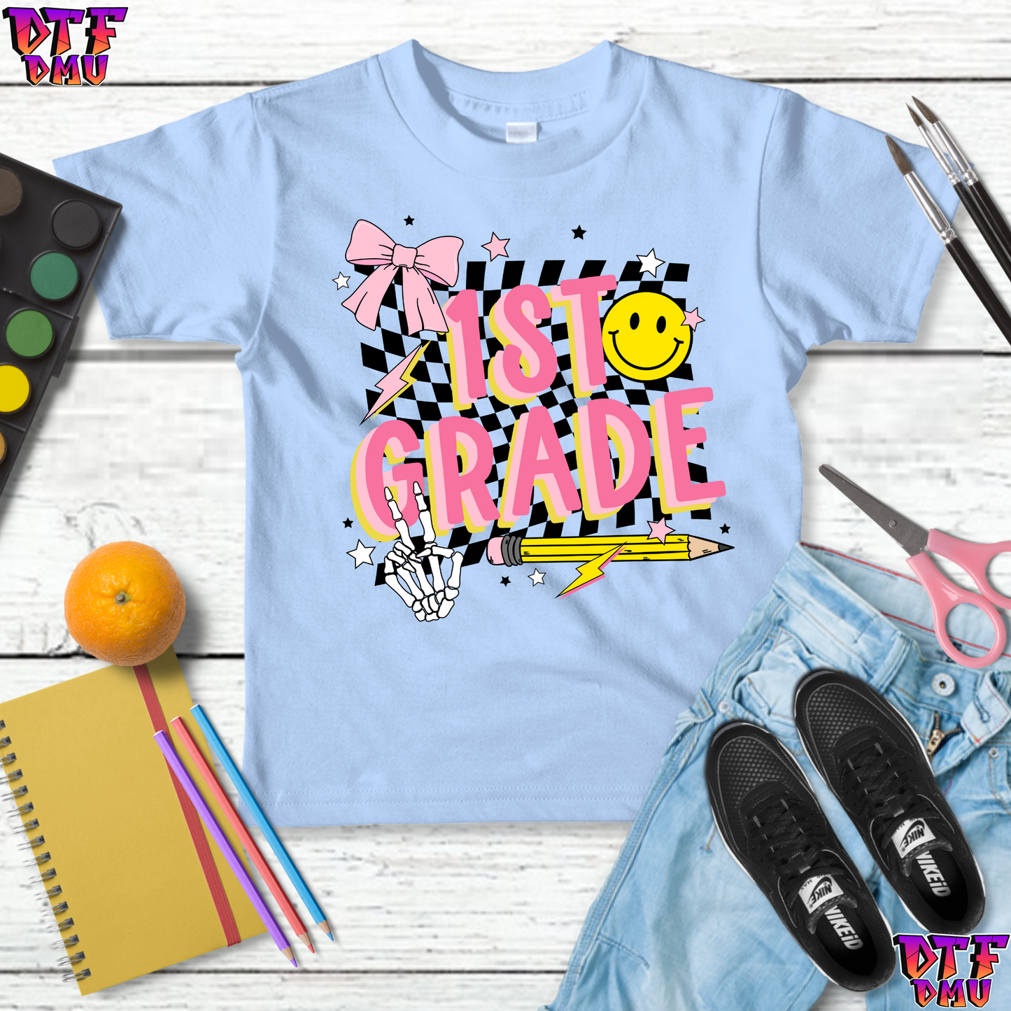 RETRO Boys & Girls Print Back to School DTF Transfer Print