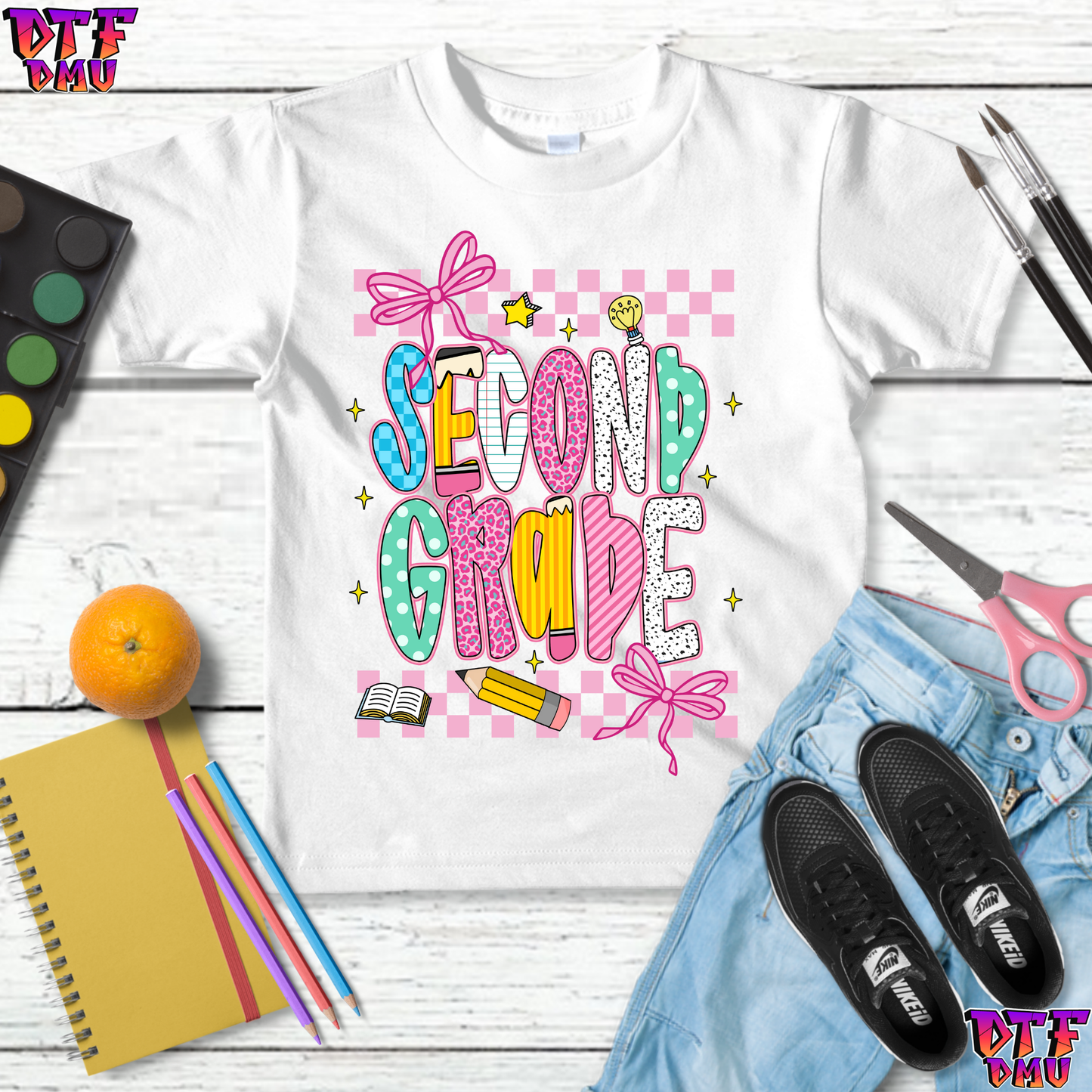 Back To School DTF Transfer Print