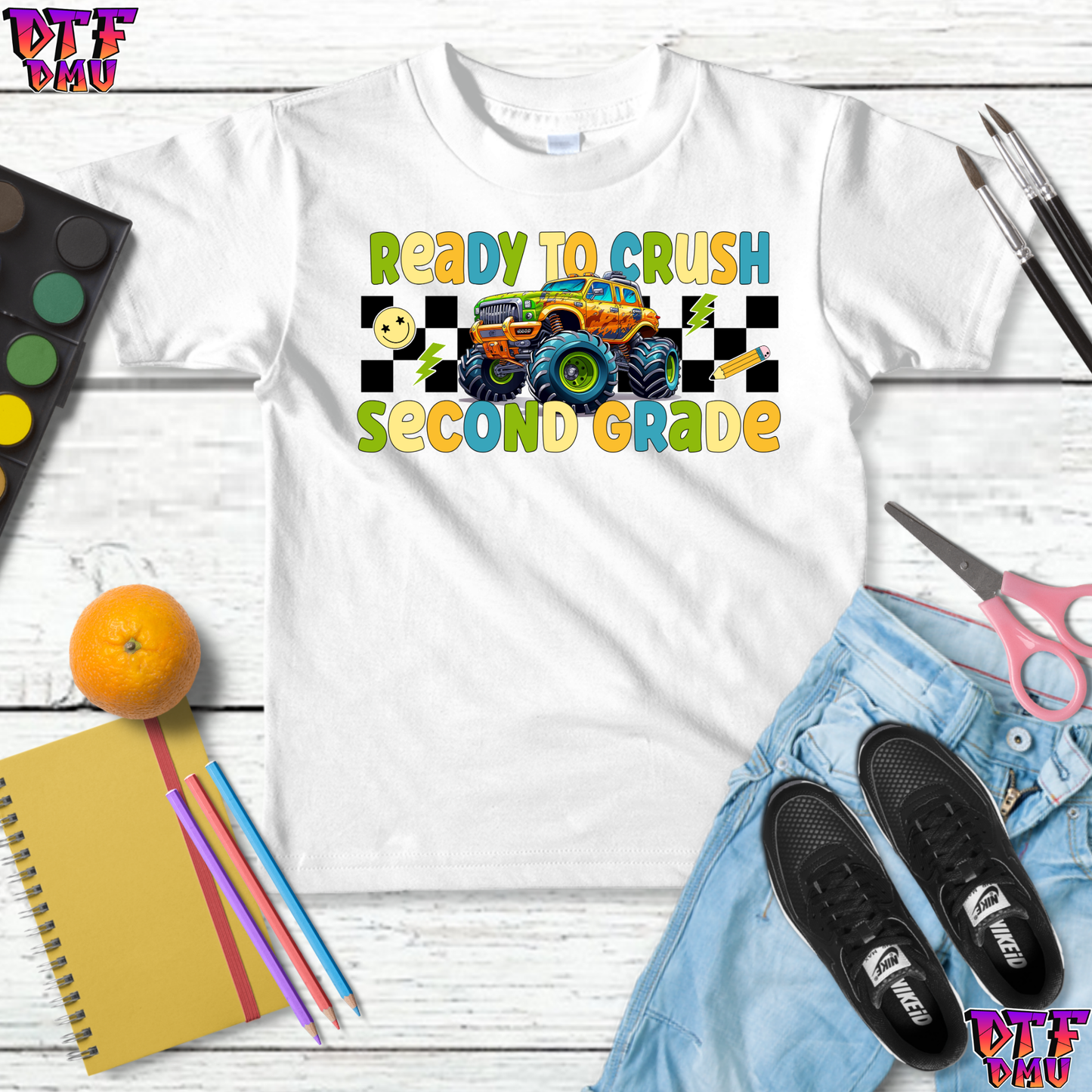 Ready To CRUSH Back to School DTF Transfer Print