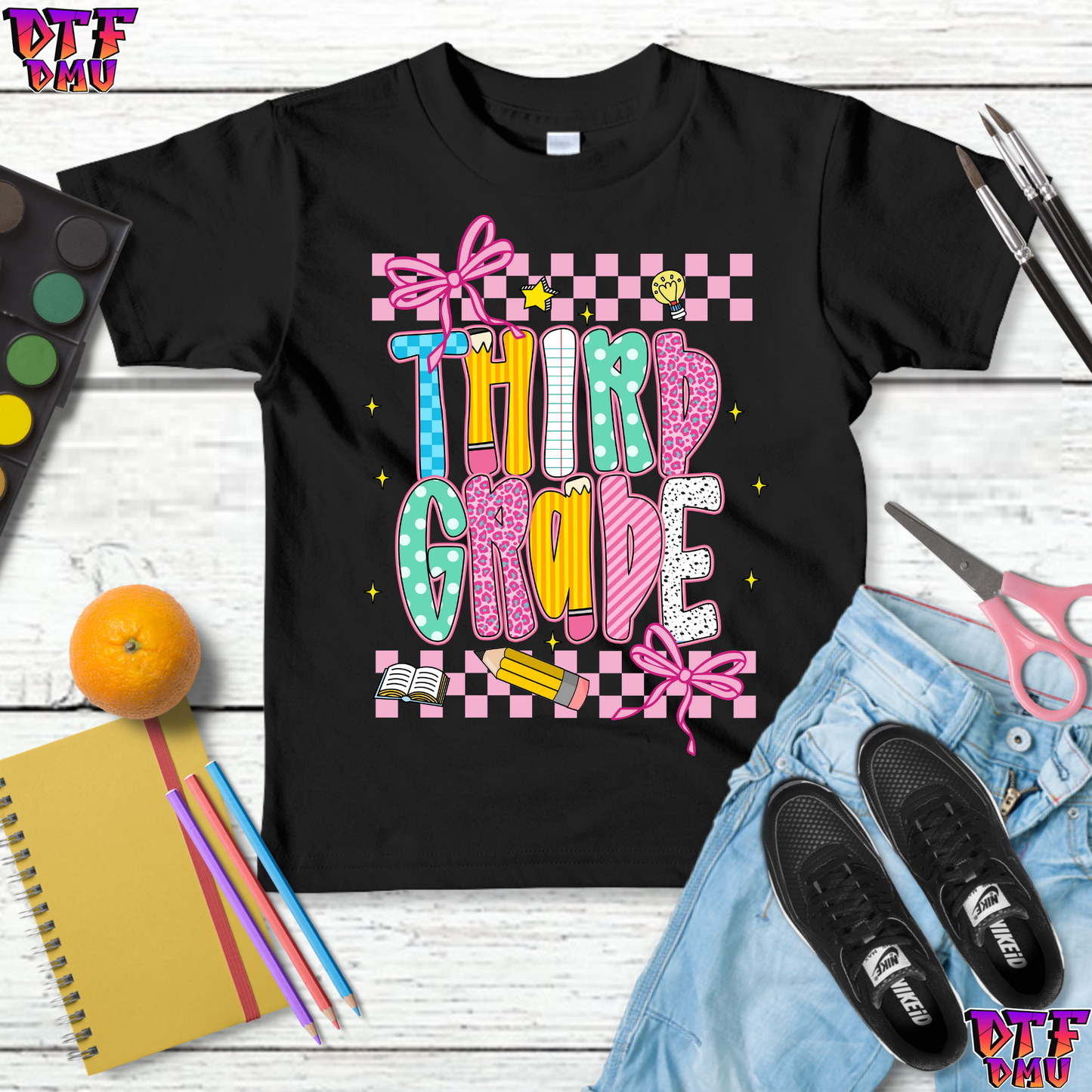 Back To School DTF Transfer Print