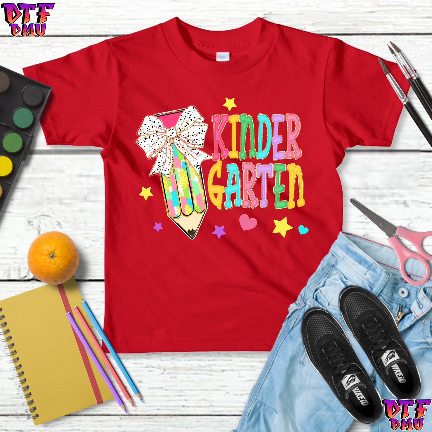 Back To School DTF Transfer Print