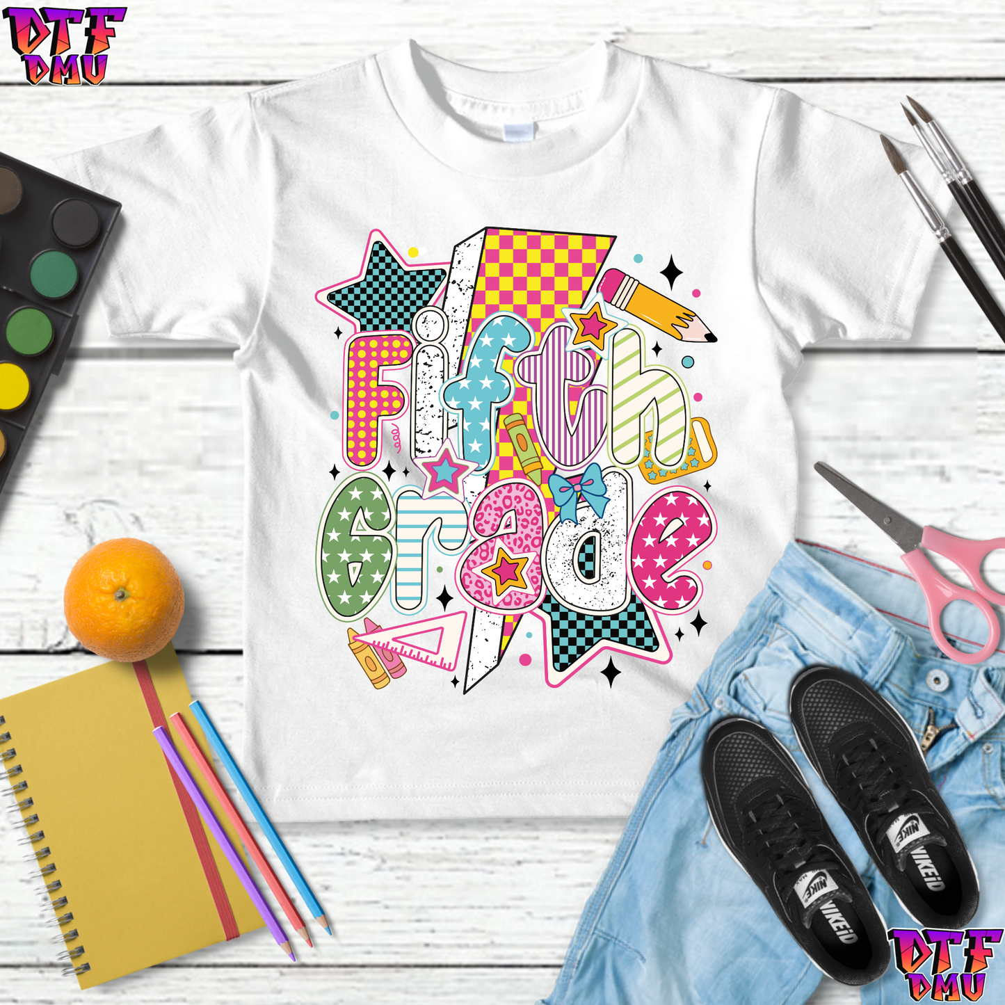 RETRO GRADE School DTF Transfer Print