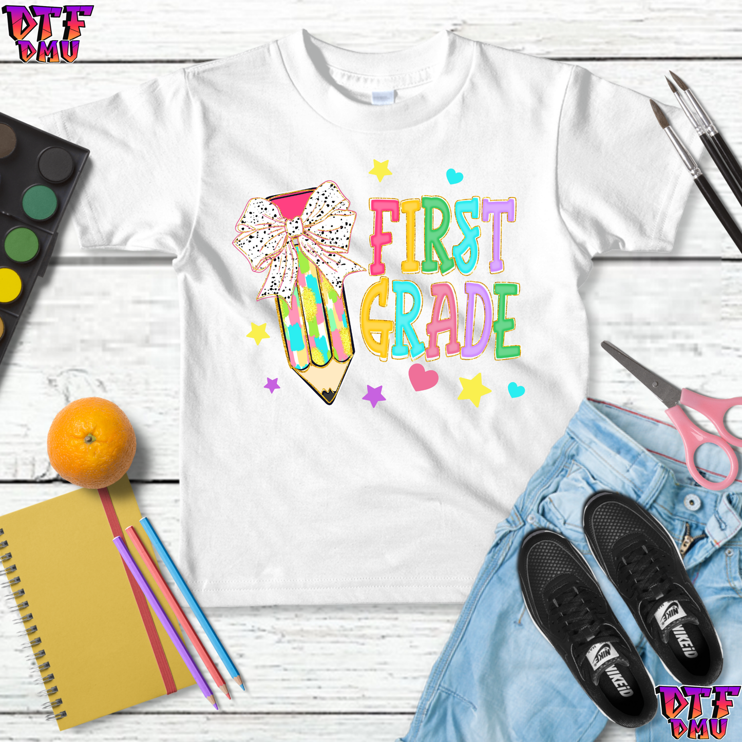 Back To School DTF Transfer Print