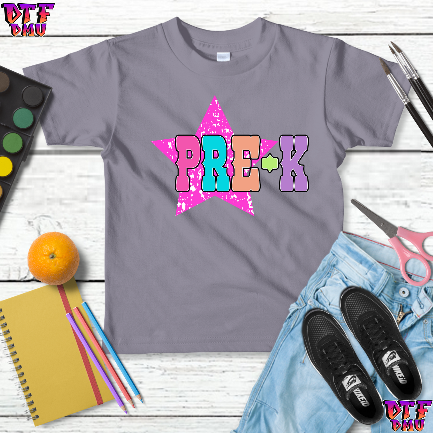 Faux Glitter Back To School DTF Transfer Print