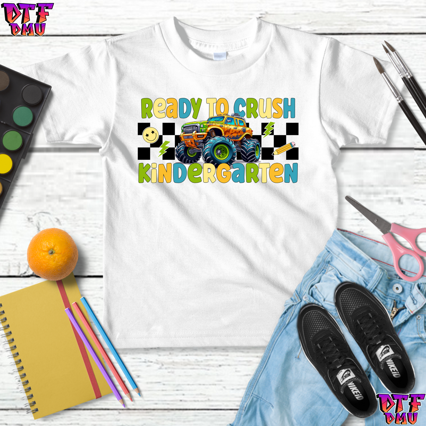 Back To School TRUCK DTF Transfer Print