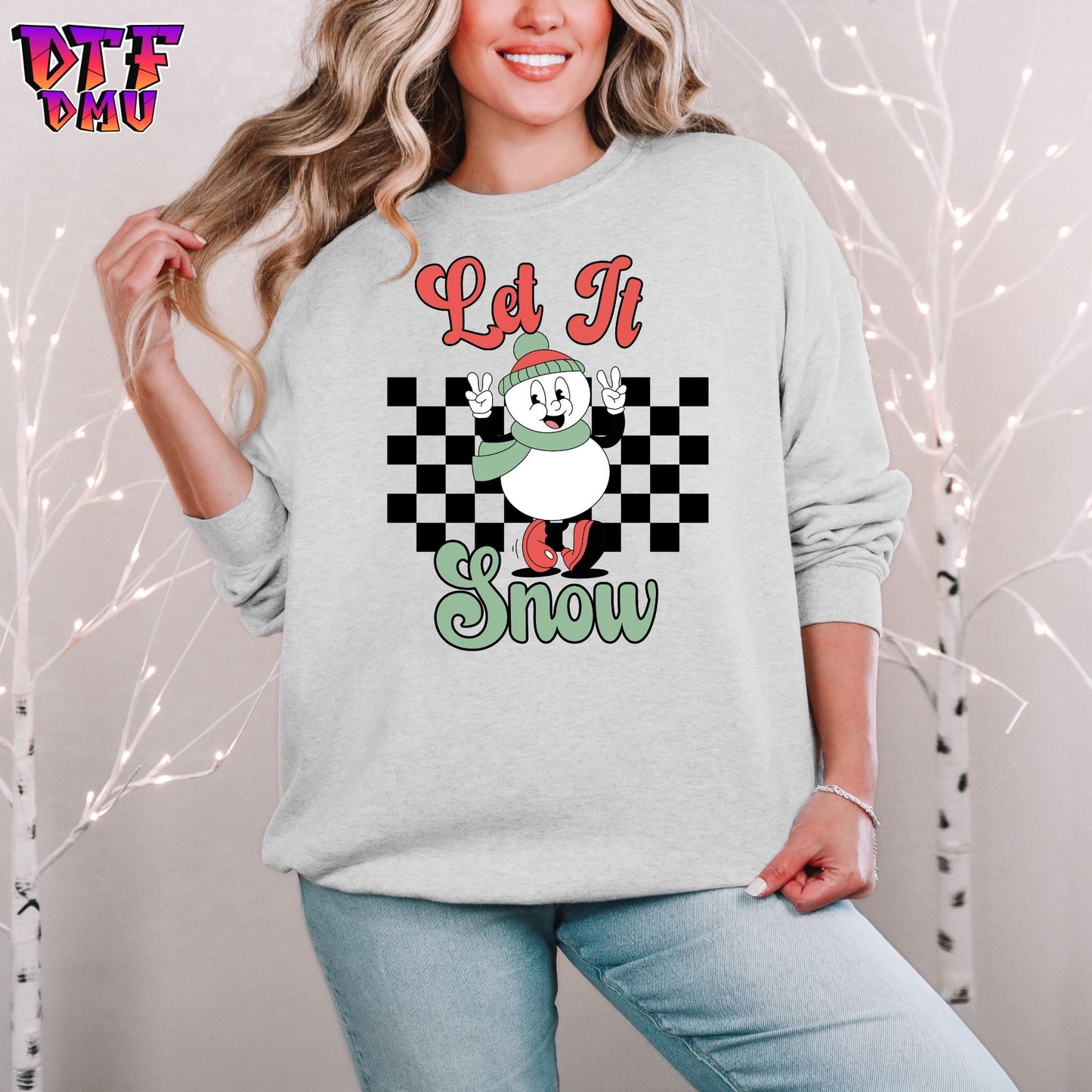 LET IT SNOW DTF Transfer Prints