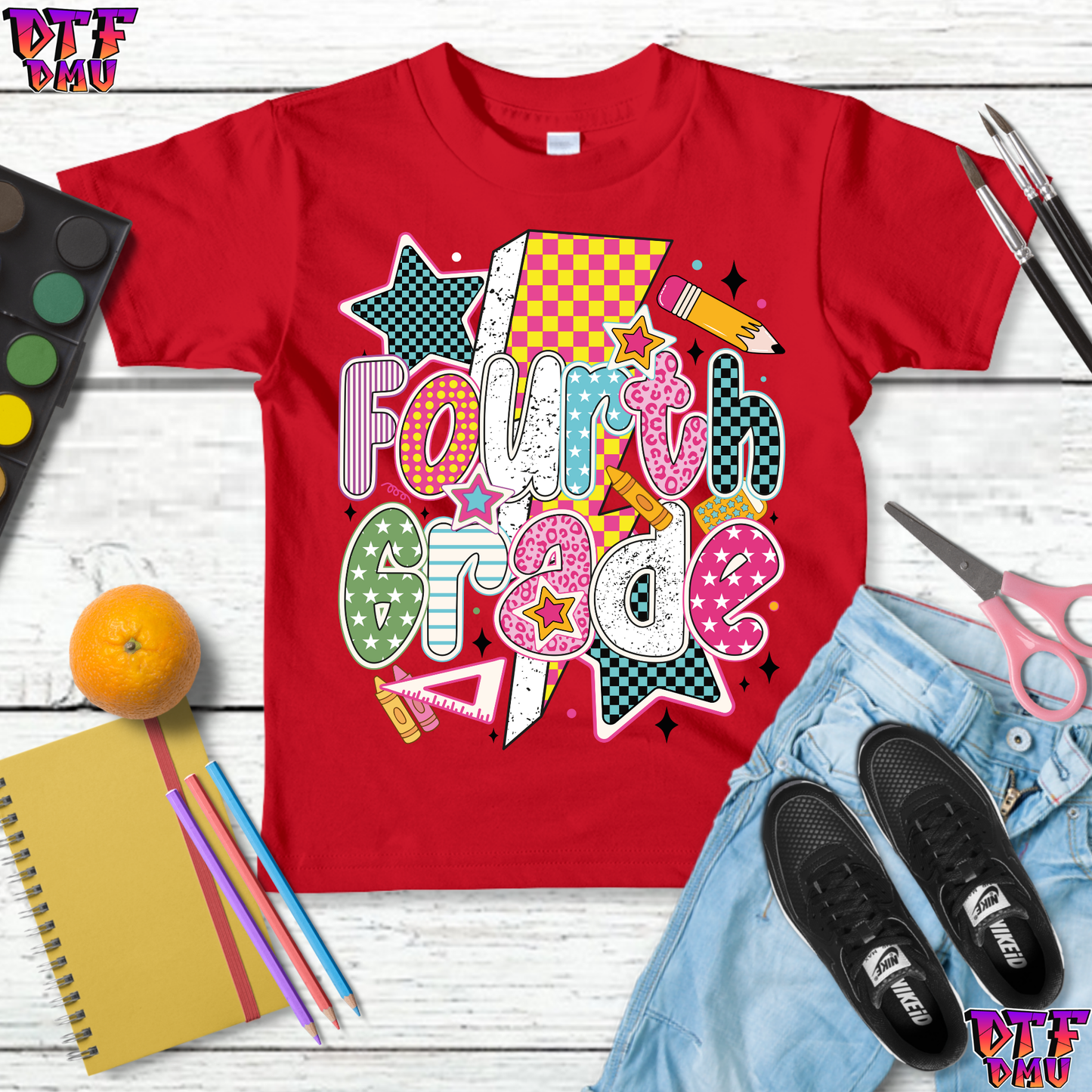 RETRO GRADE School DTF Transfer Print