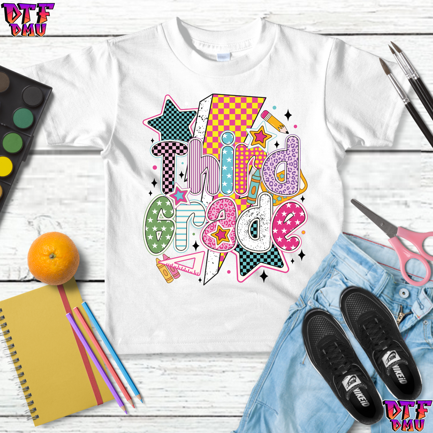 RETRO GRADE School DTF Transfer Print