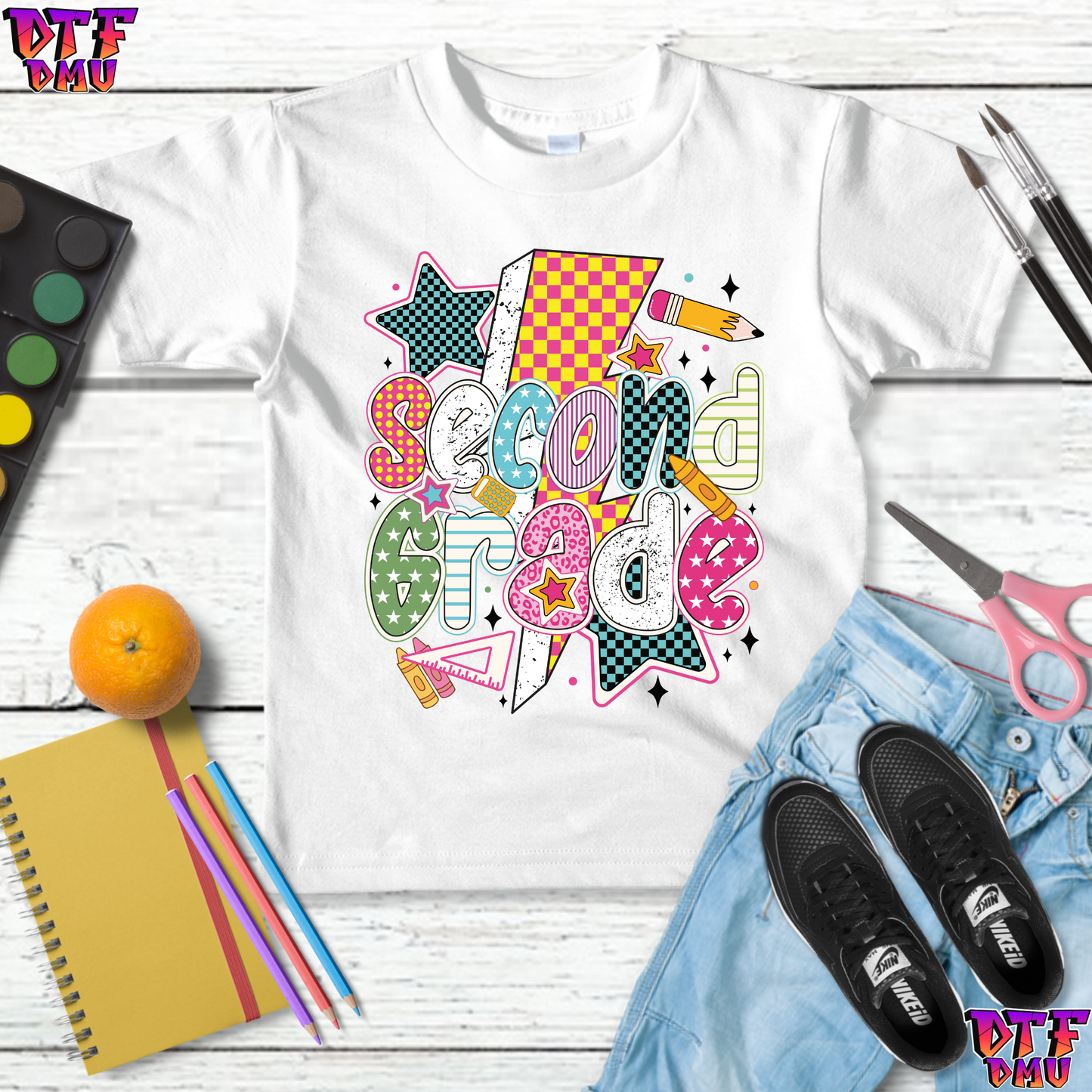 RETRO GRADE School DTF Transfer Print