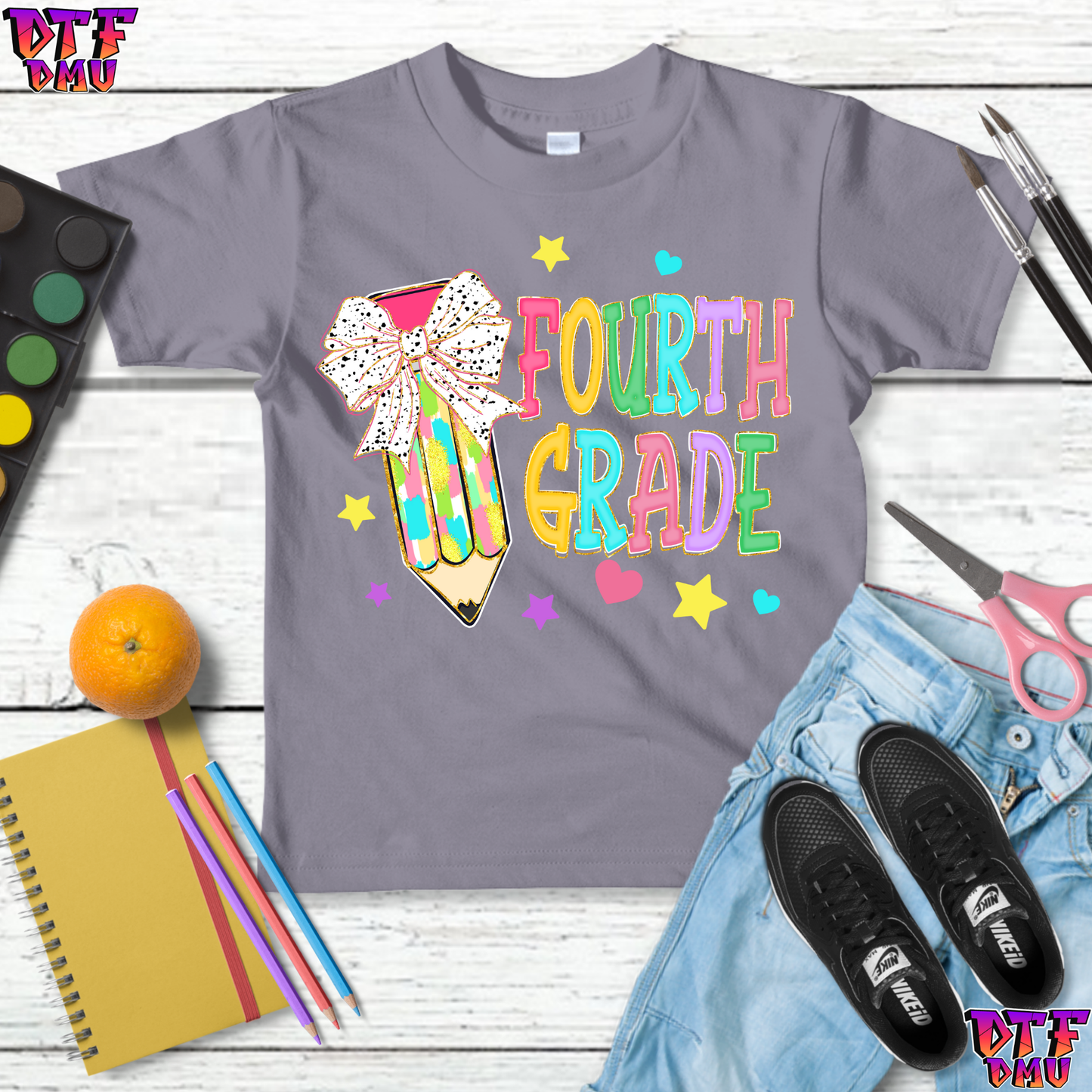 Back To School DTF Transfer Print