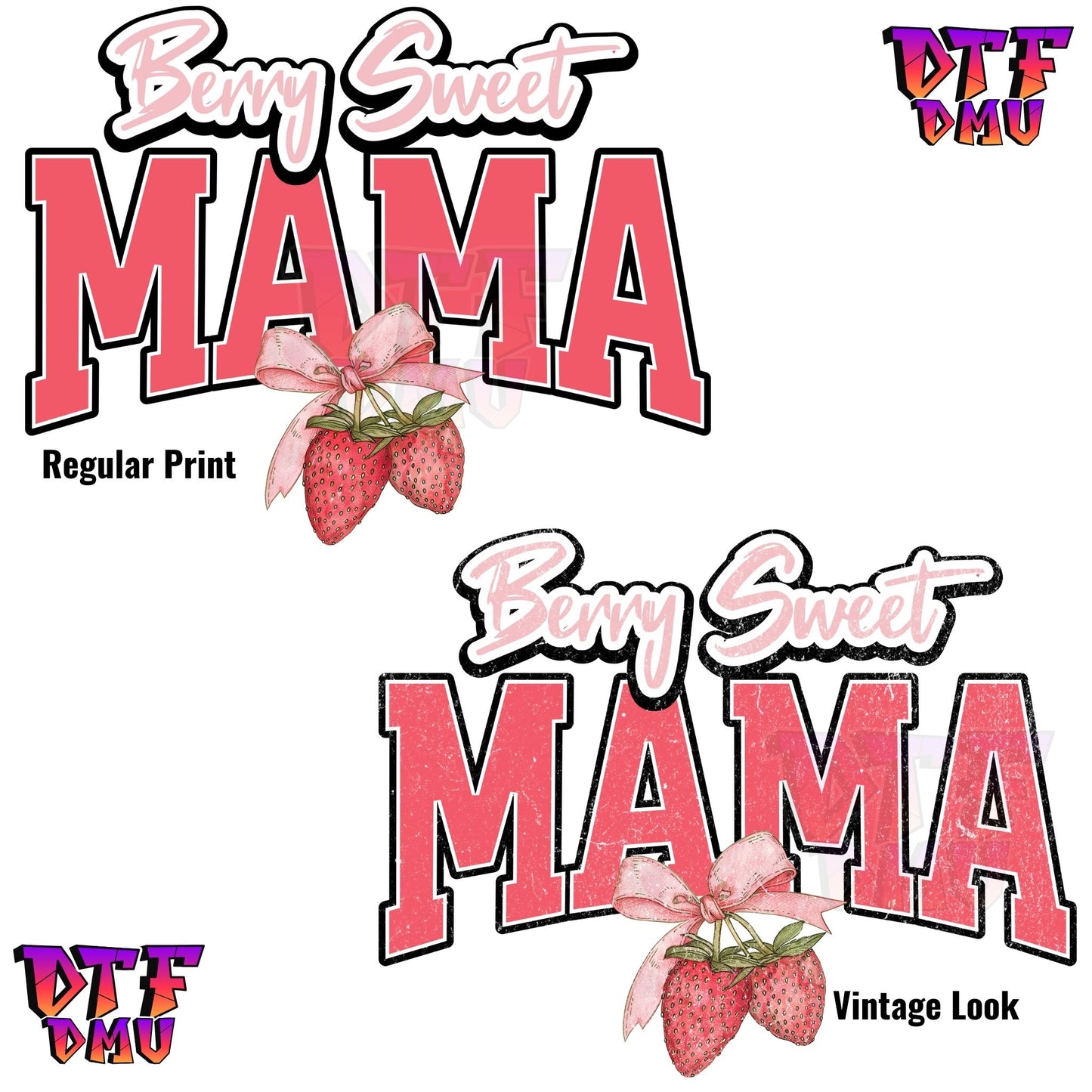 BERRY SWEET MAMA DTF Ready To Apply Transfer