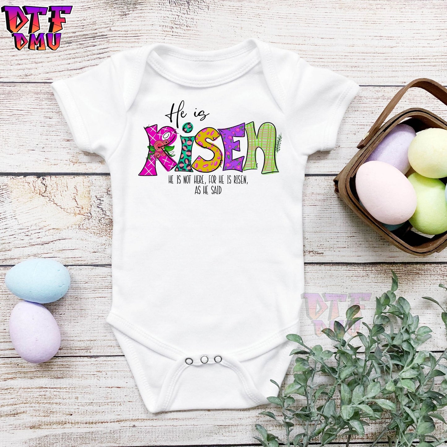 HE IS RISEN Ready to Press DTF Transfer