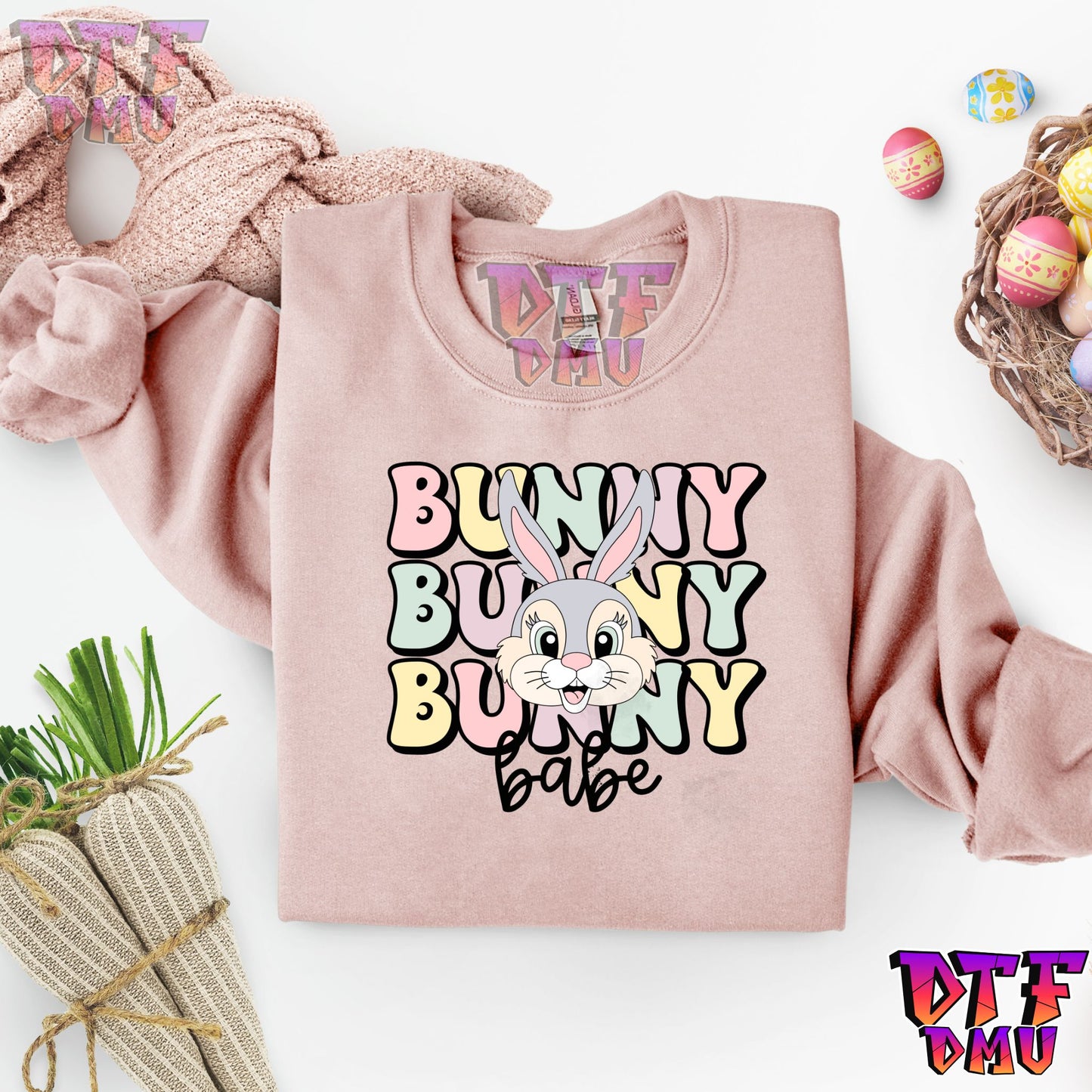 Bunny Bunny Bunny Babe Easter DTF Transfer Print