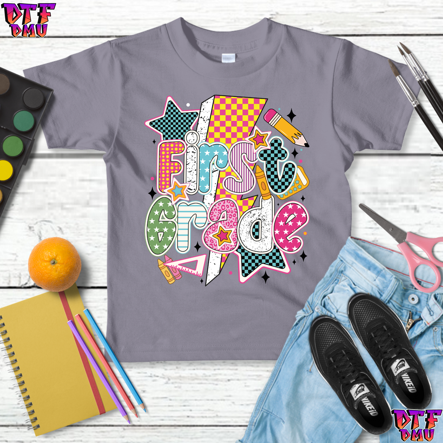 RETRO GRADE School DTF Transfer Print