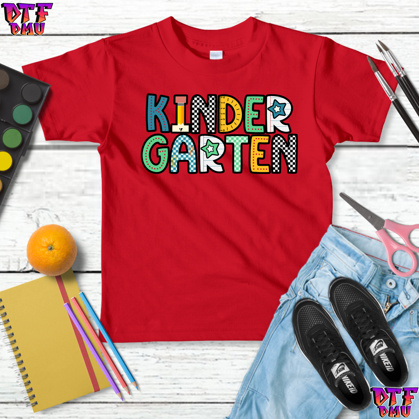 Back to School DTF Transfer Print