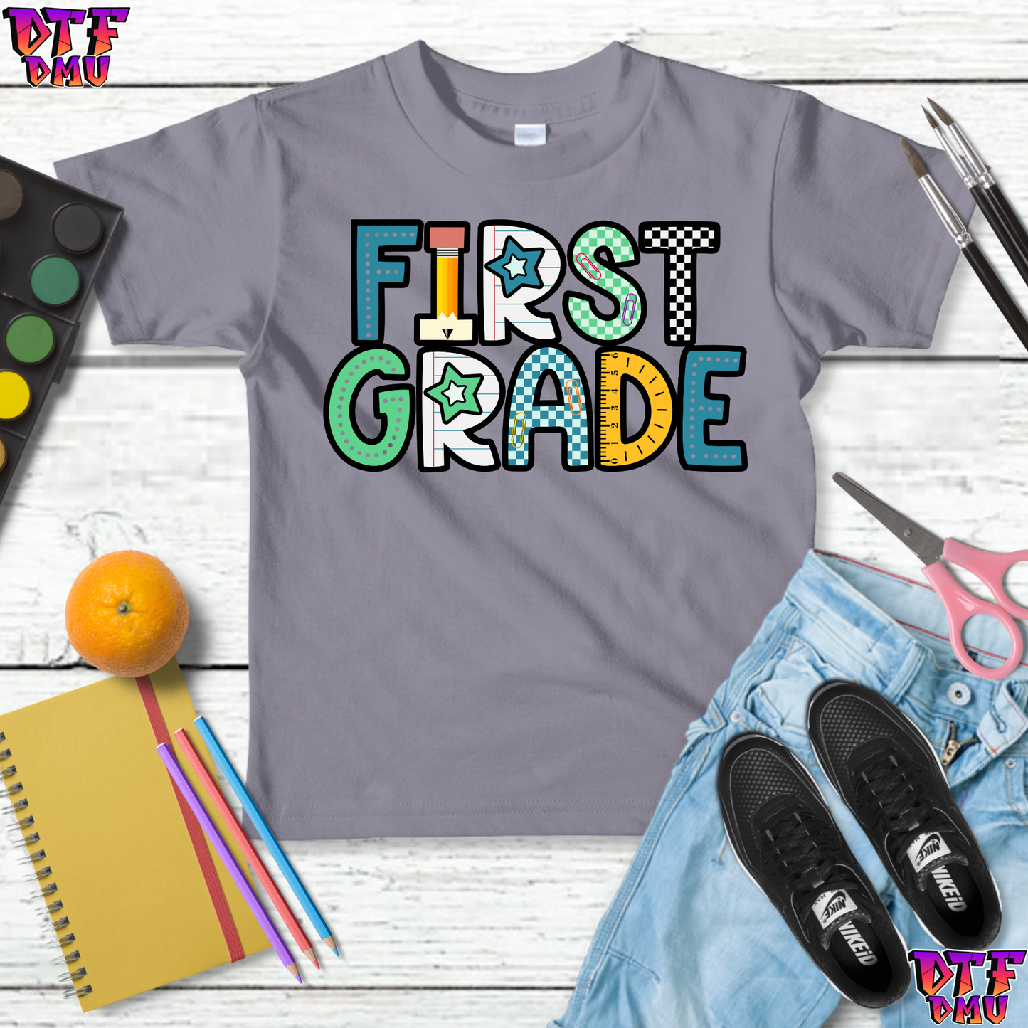 Back to School DTF Transfer Print