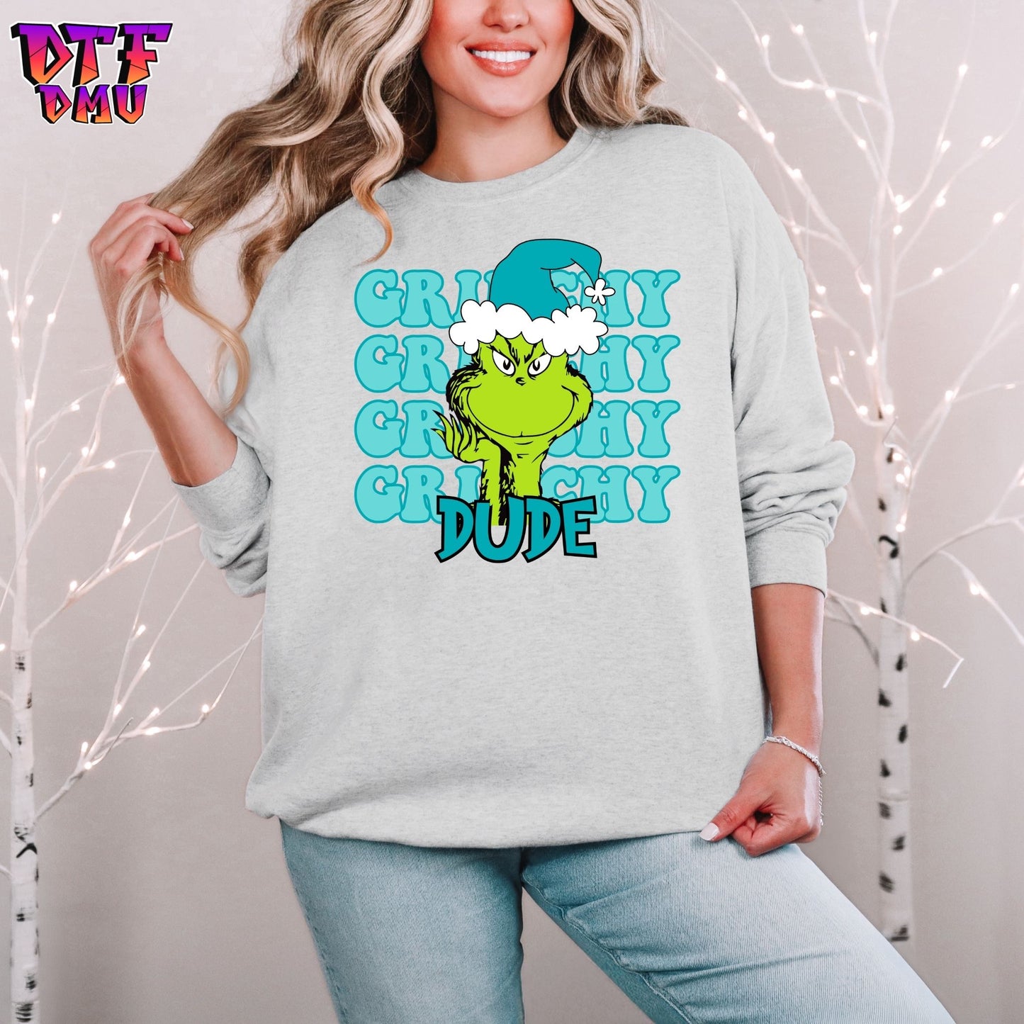 GRINCHY Holiday DTF Transfer Prints