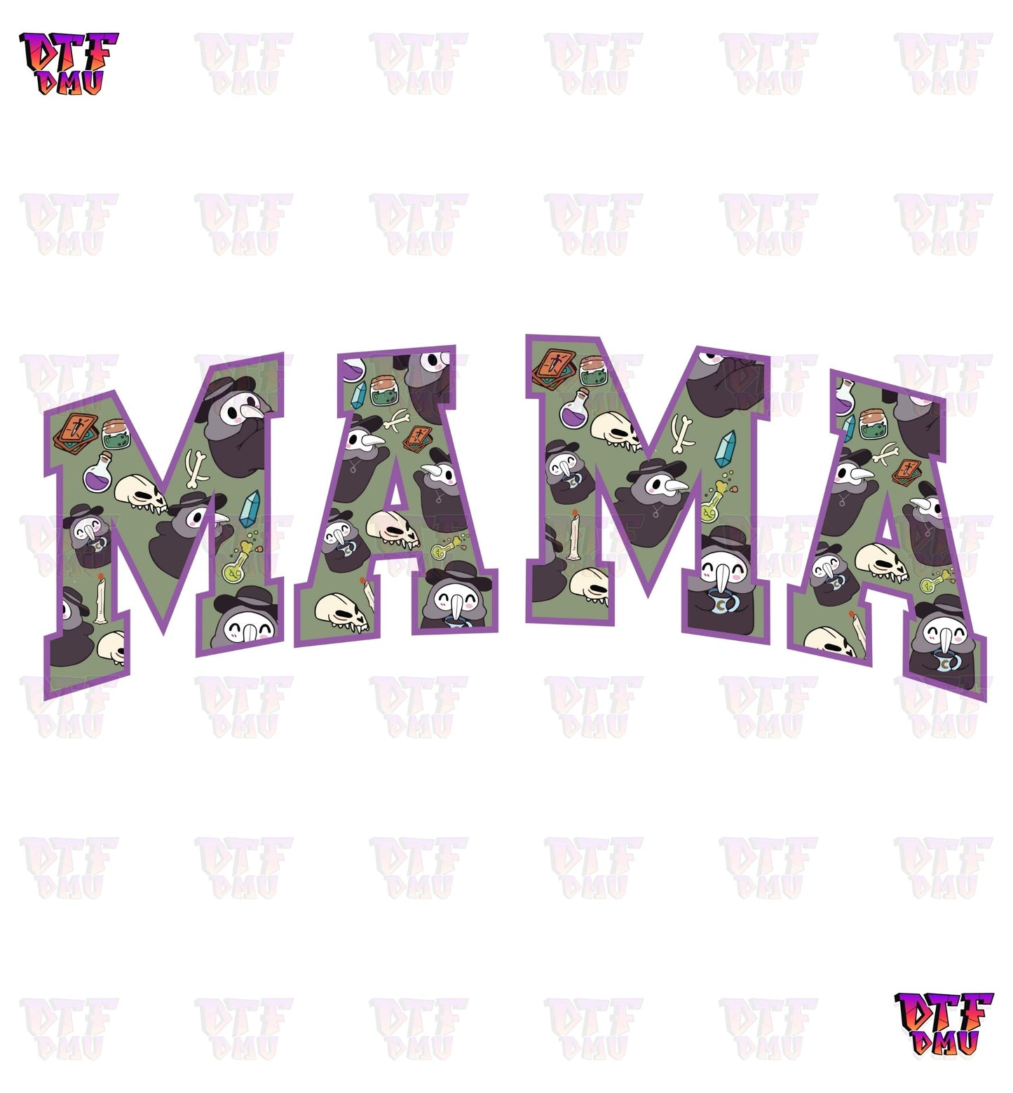 MAMA Halloween (DTF Ready to Apply Transfer Print)