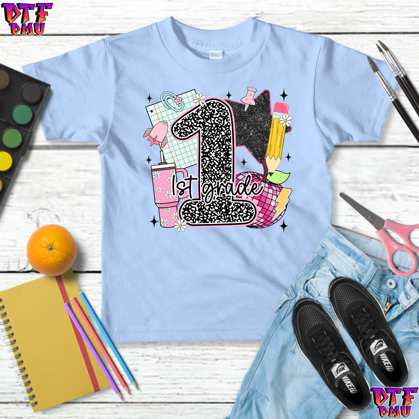 Composition Grade Back to School DTF Transfer Print