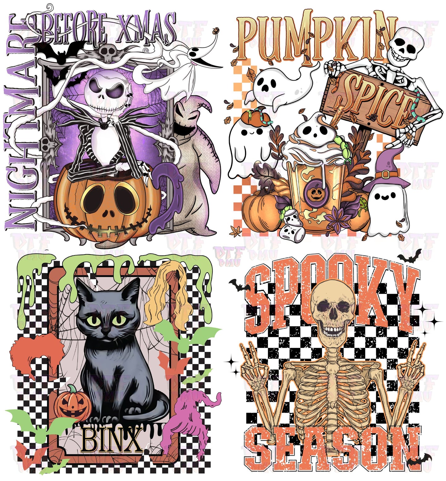 PREMADE HALLOWEEN (DTF GANG SHEET)
