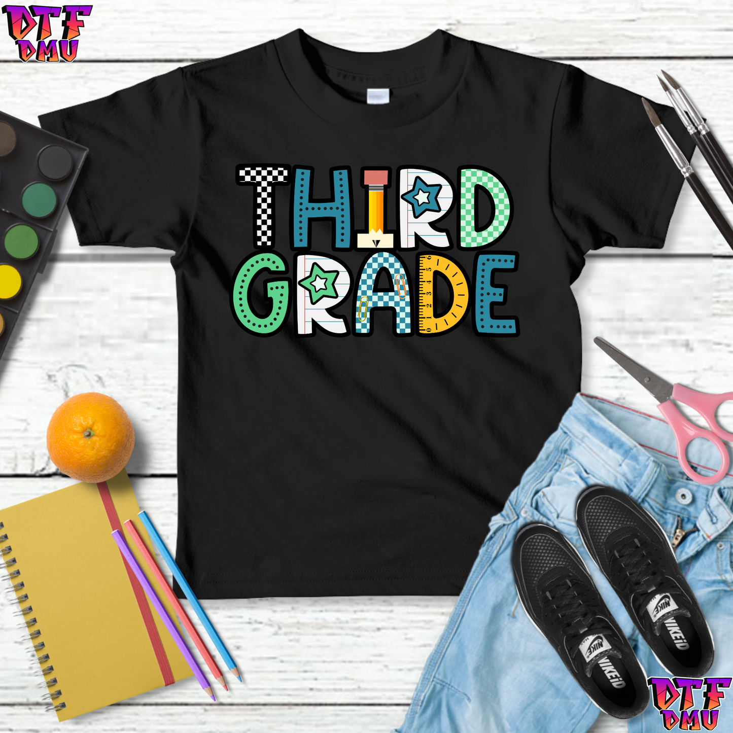 Back to School DTF Transfer Print